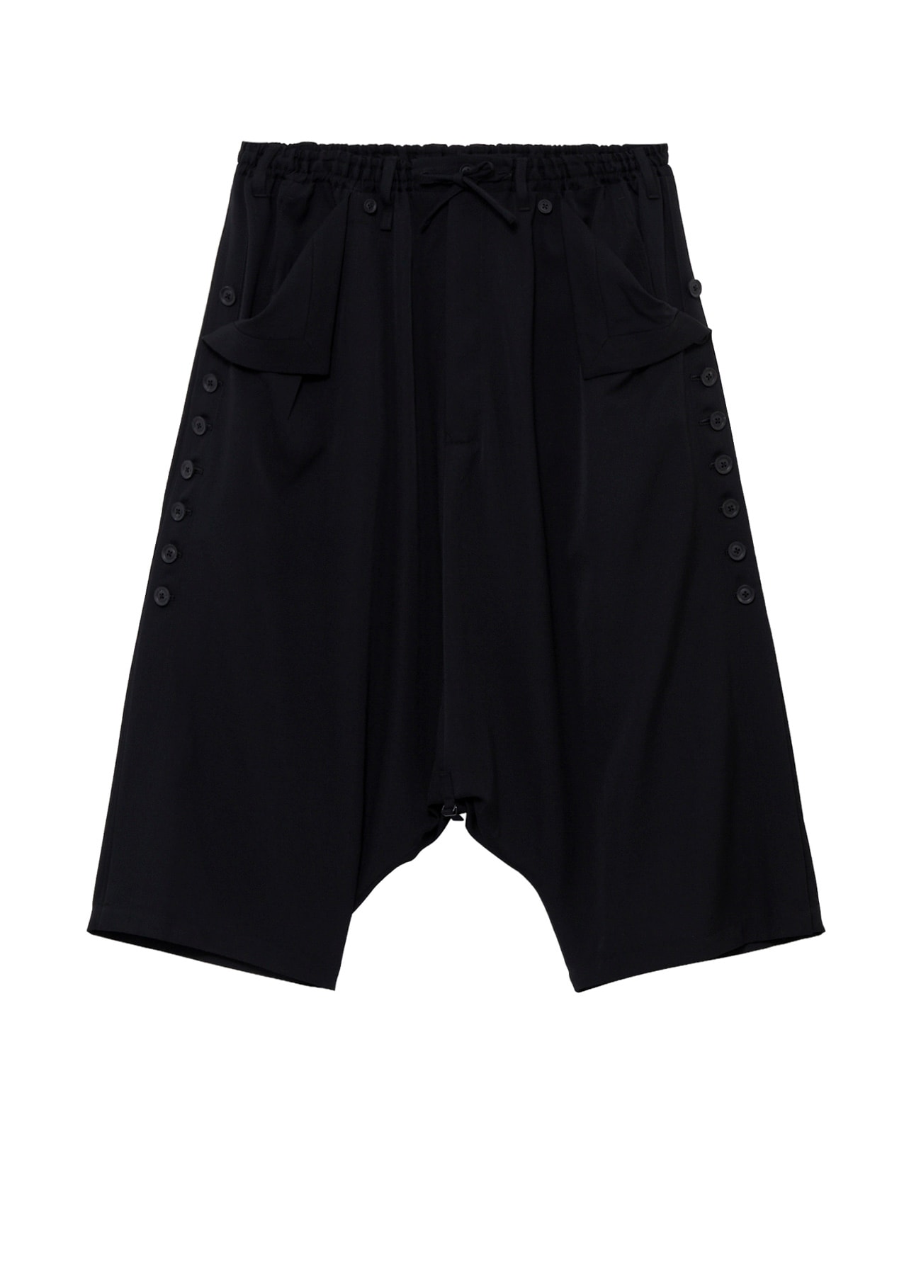 WOOL GABARDINE BIG SAROUEL PANTS