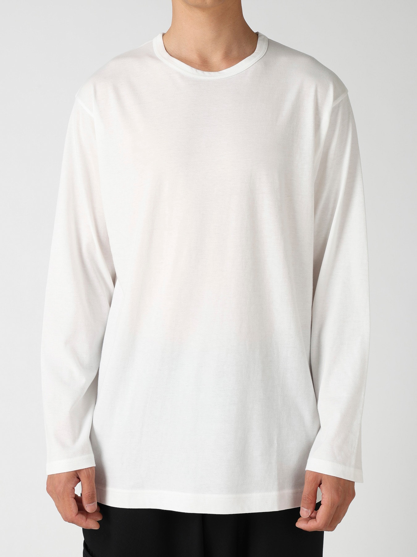 SOFT SINGLE JERSEY ROUND NECK LS TEE