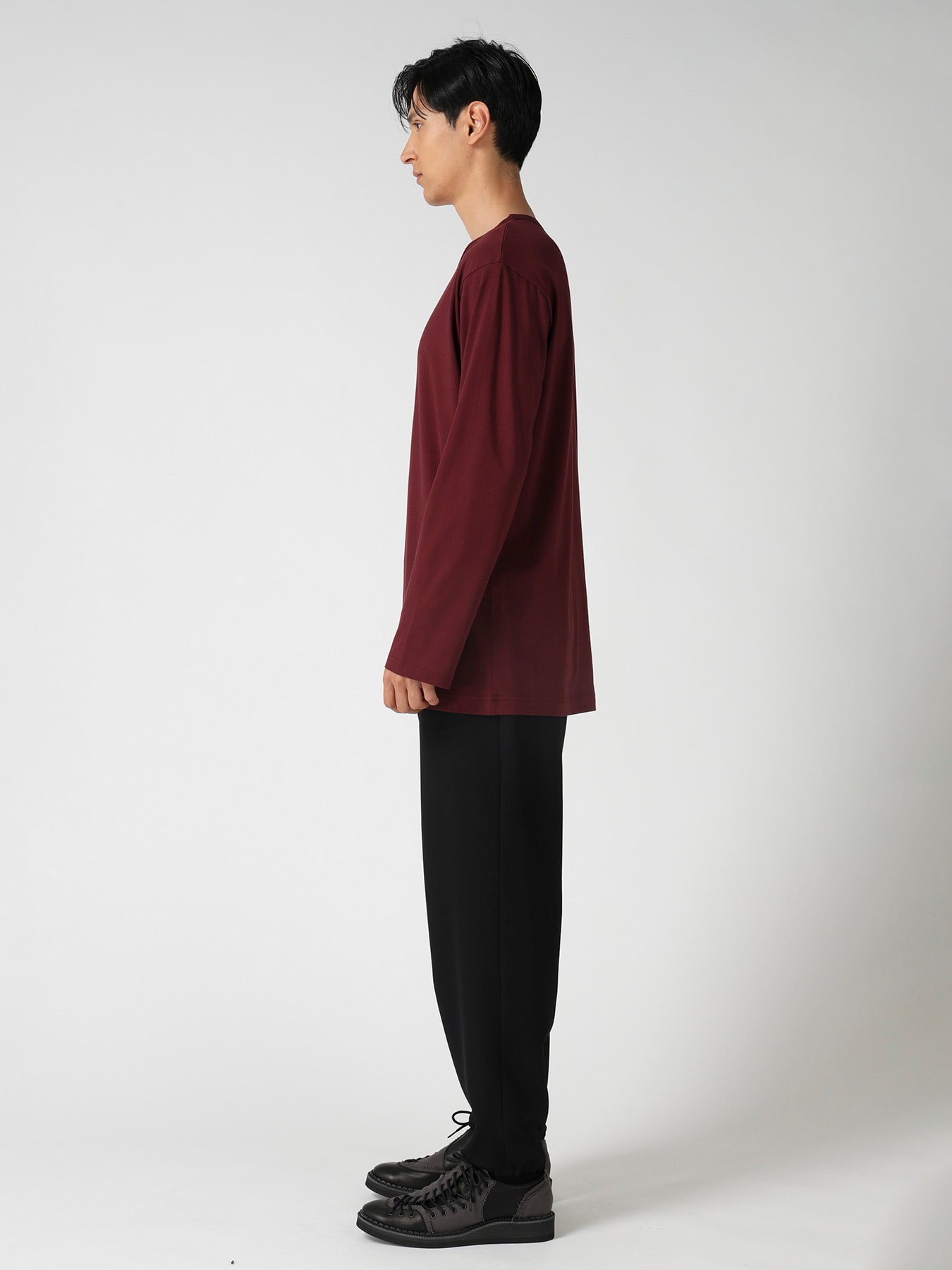 SOFT SINGLE JERSEY ROUND NECK LS TEE