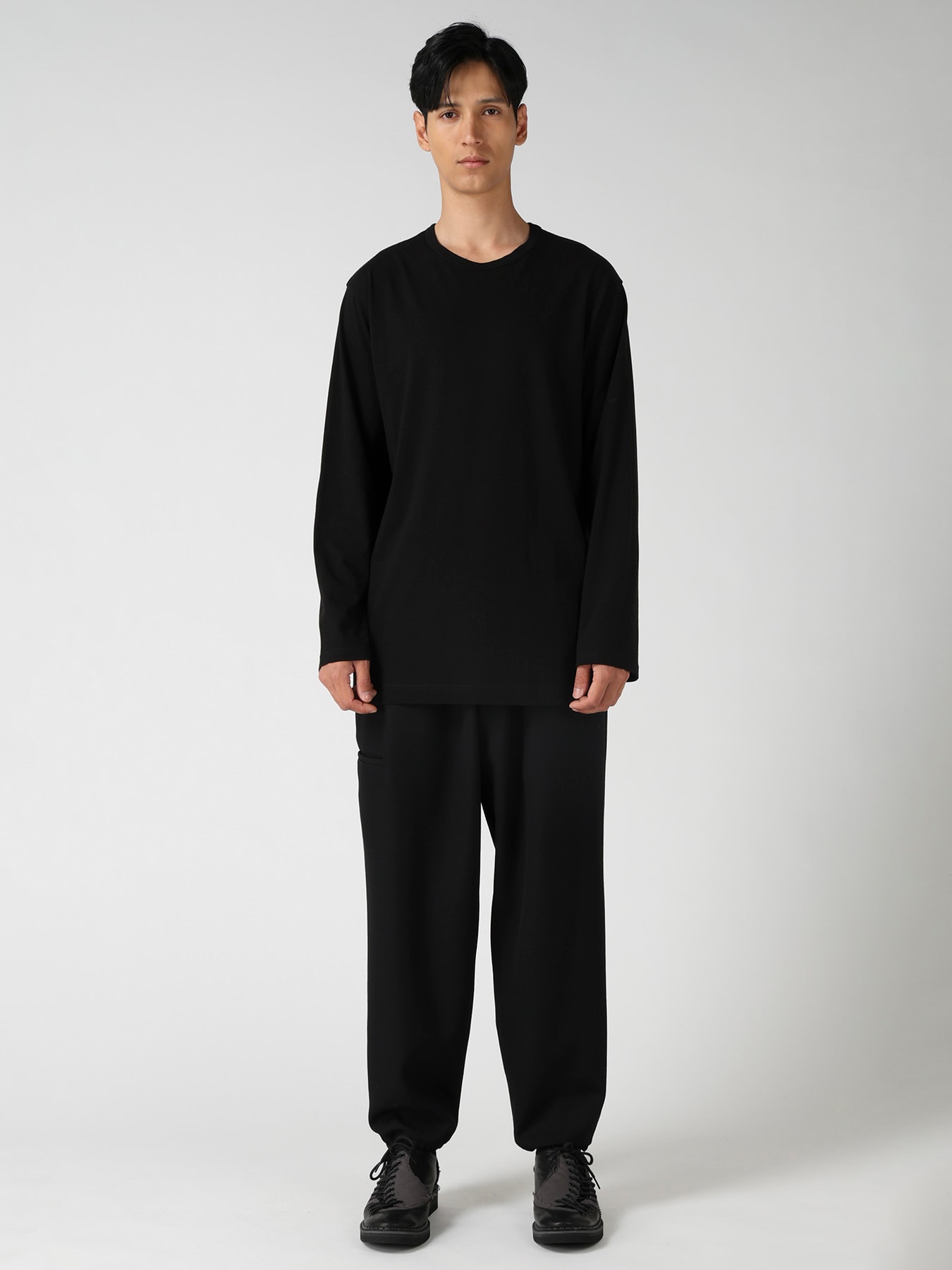 SOFT SINGLE JERSEY ROUND NECK LS TEE