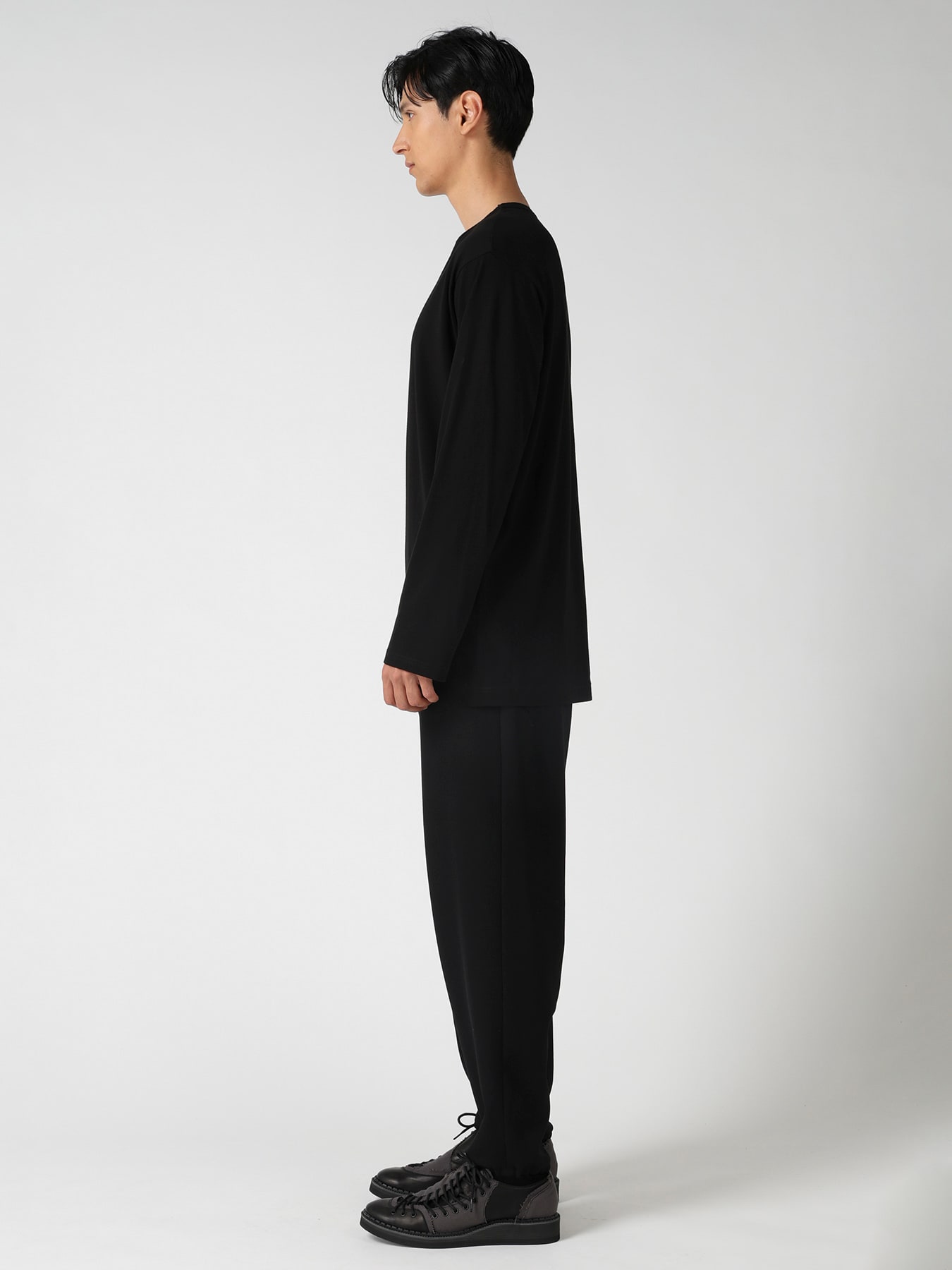 SOFT SINGLE JERSEY ROUND NECK LS TEE