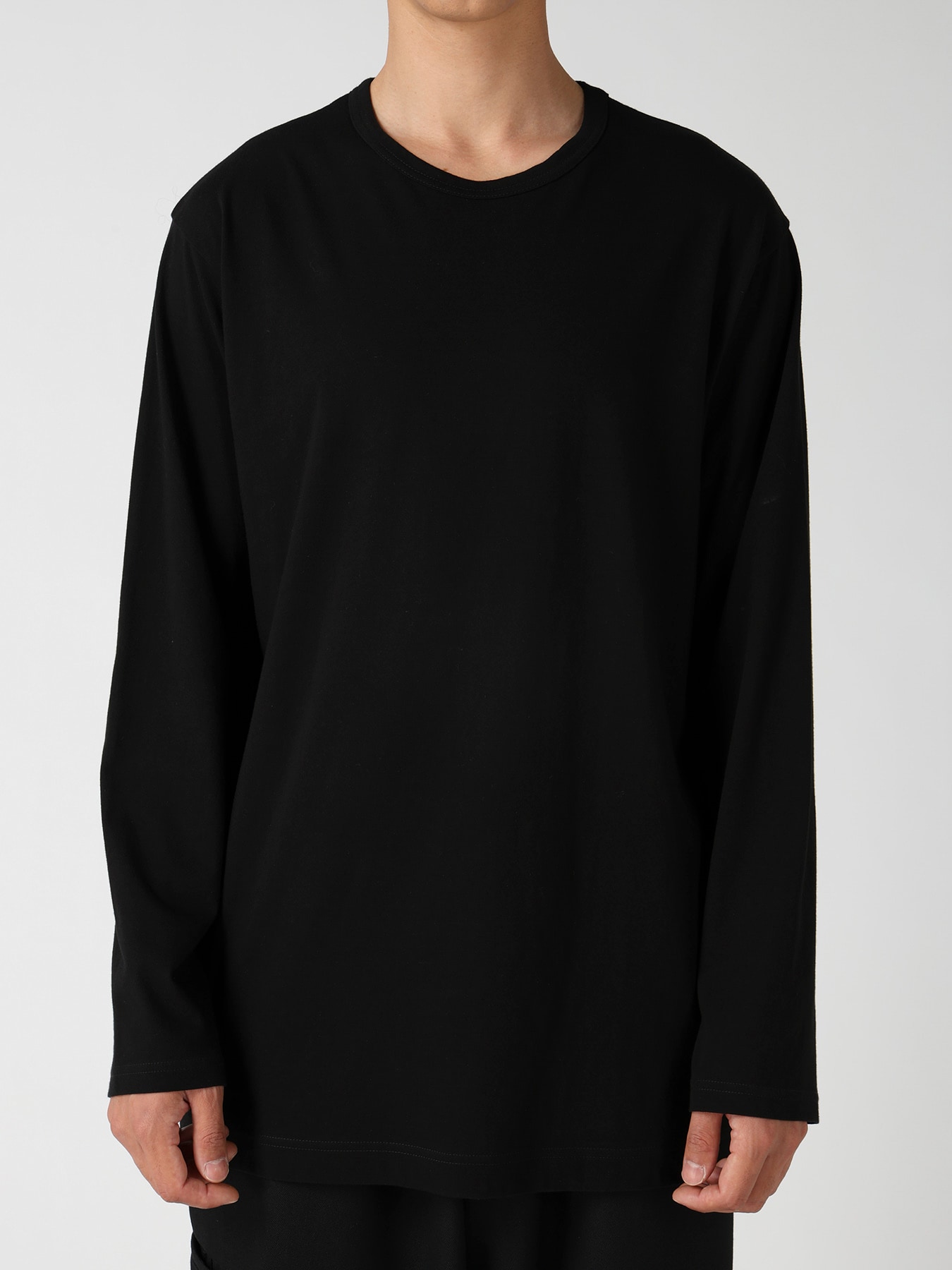 SOFT SINGLE JERSEY ROUND NECK LS TEE