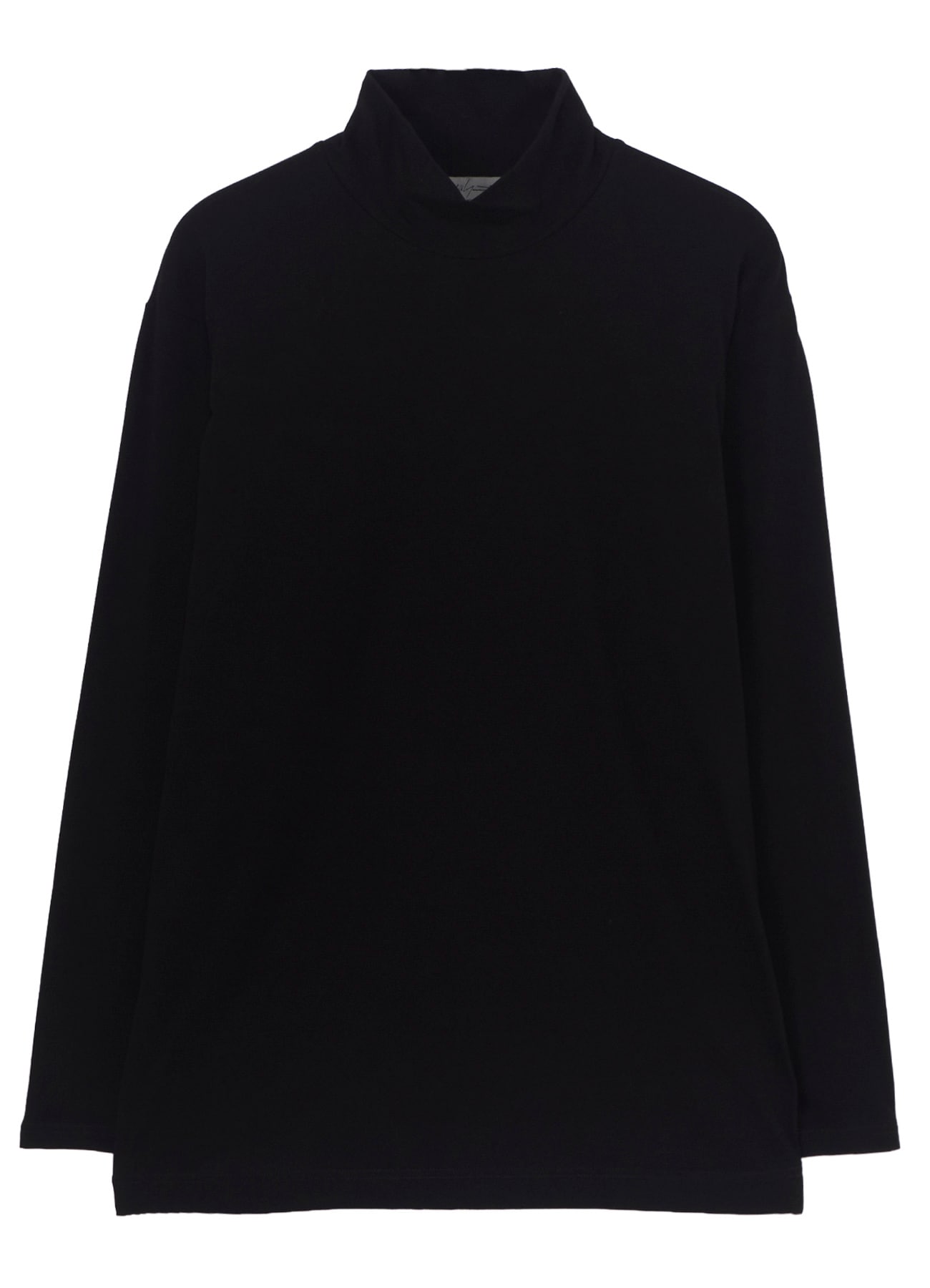SOFT SINGLE JERSEY HIGH NECK LONG SLV TEE