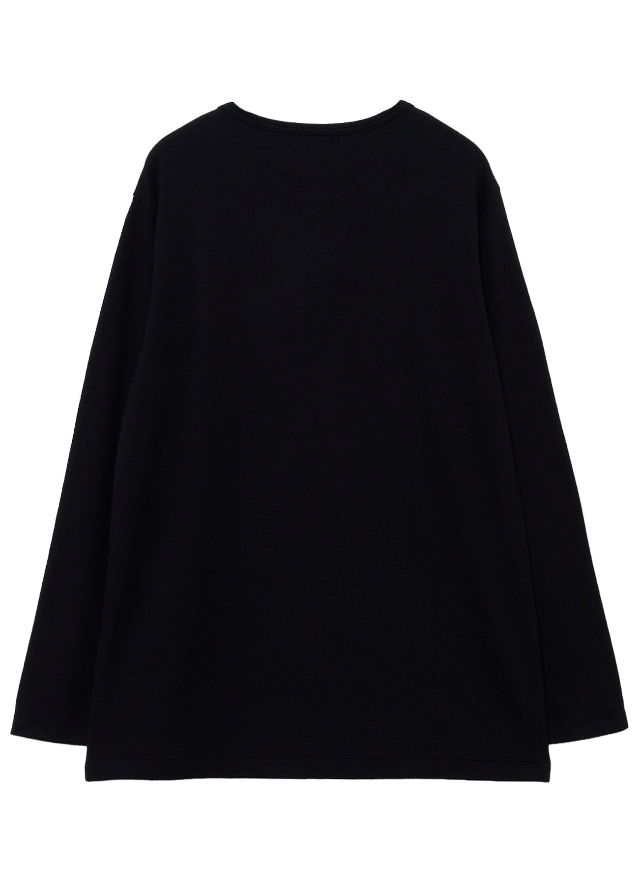 140S WOOL SINGLE JERSEY  ROUND NECK LONG SLV PO