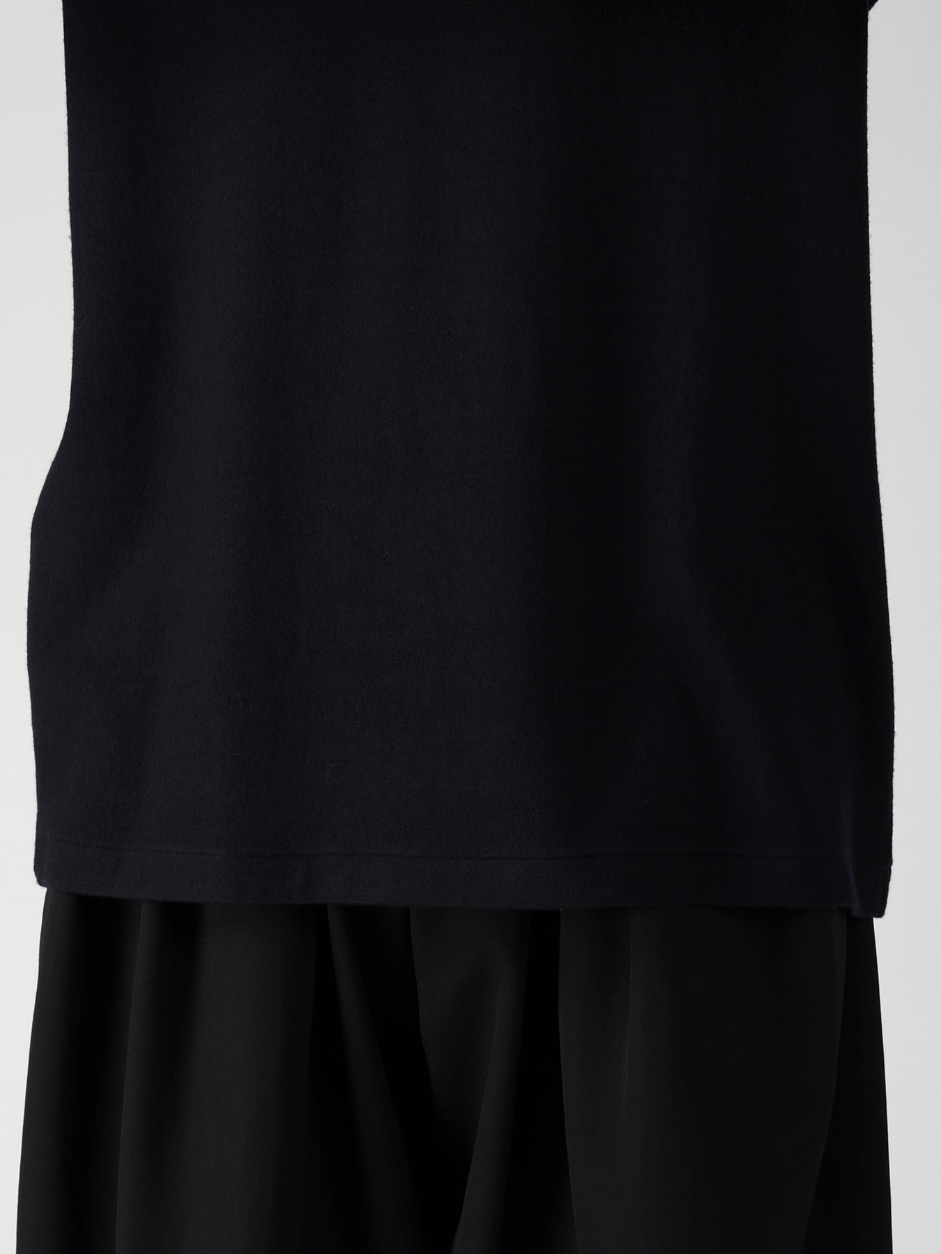 140S WOOL SINGLE JERSEY TURTLE NECK LONG SLV PO