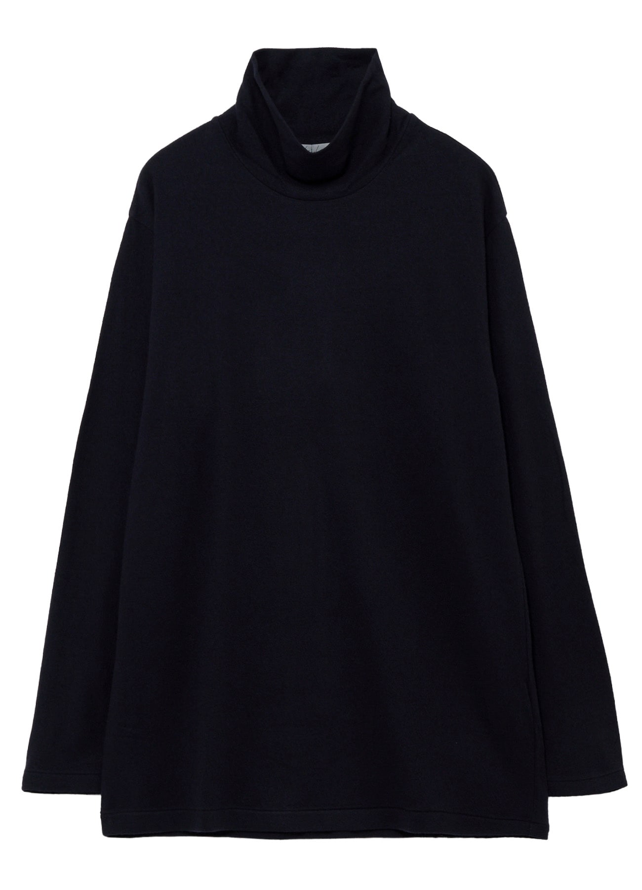 140S WOOL SINGLE JERSEY TURTLE NECK LONG SLV PO