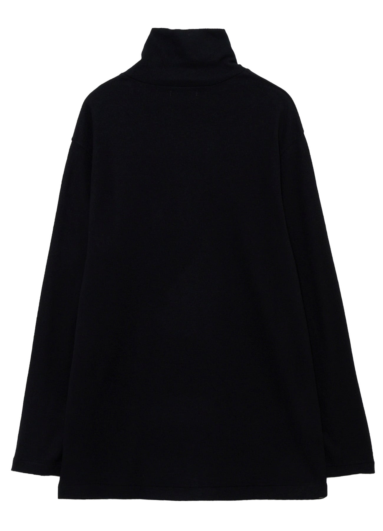 140S WOOL SINGLE JERSEY TURTLE NECK LONG SLV PO