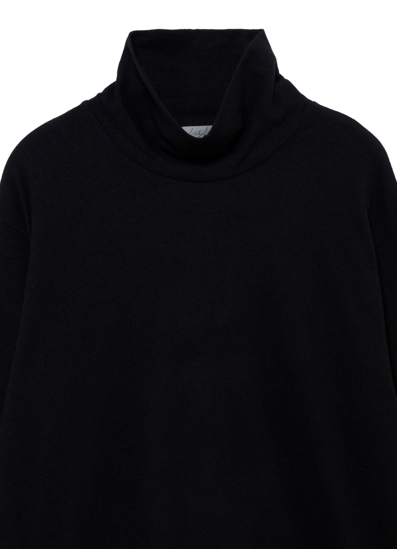 140S WOOL SINGLE JERSEY TURTLE NECK LONG SLV PO