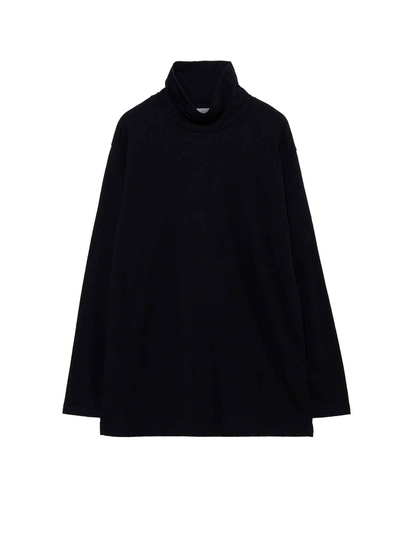 140S WOOL SINGLE JERSEY TURTLE NECK LONG SLV PO