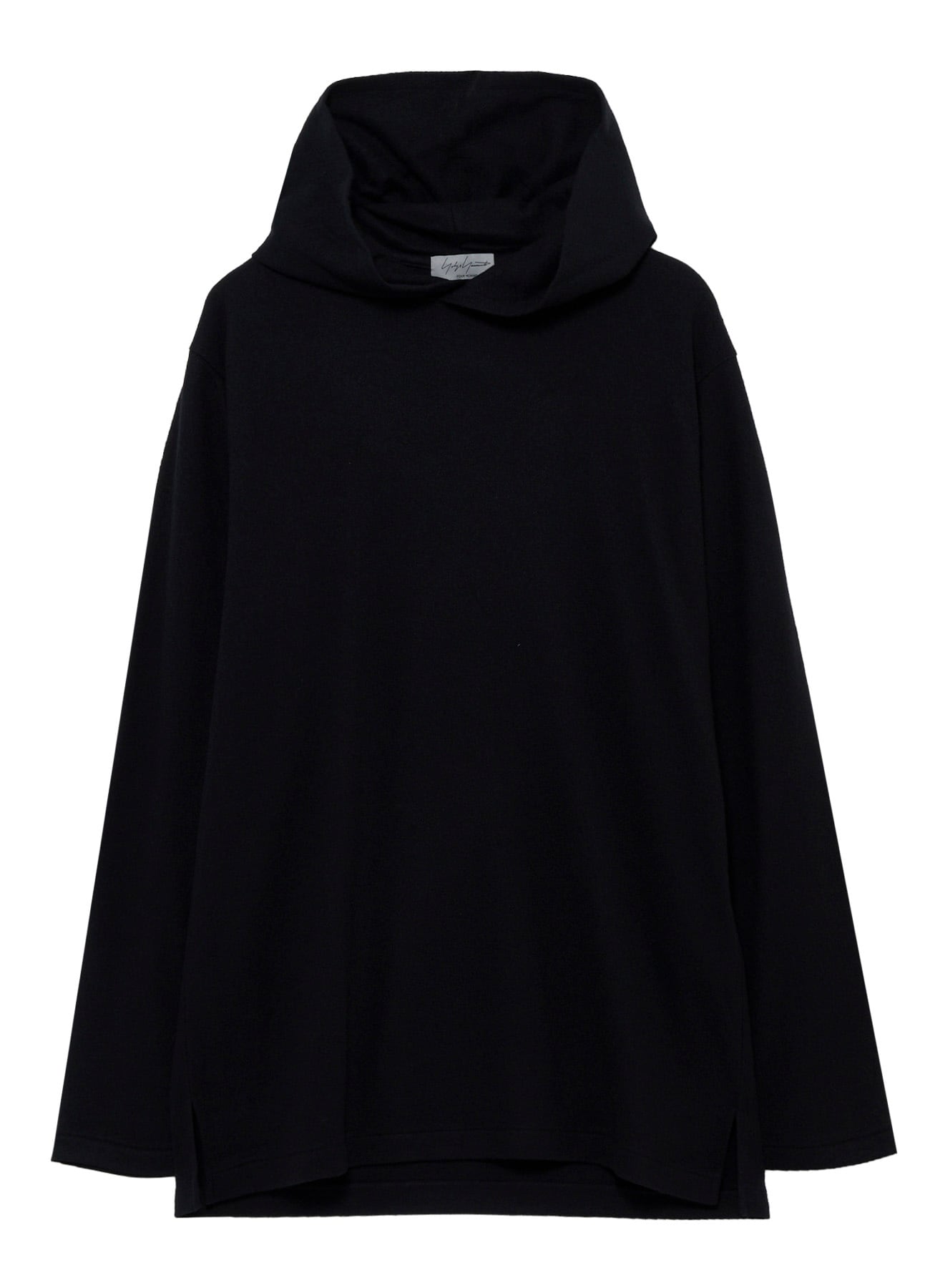 140S WOOL SINGLE JERSEY  HOODED LONG SLV T