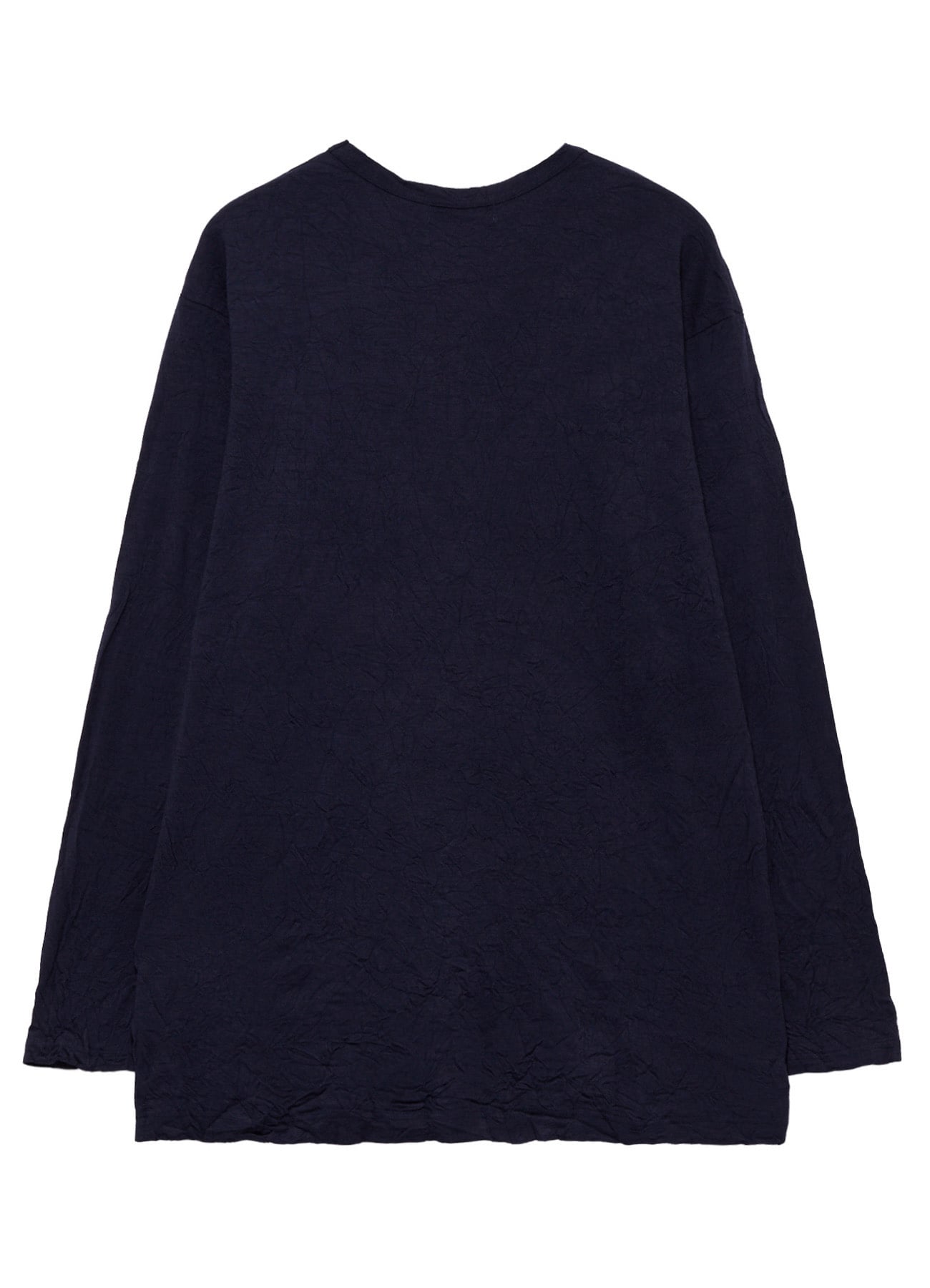 100S WOOL SINGLE JERSEY ROUND NECK LONG SLV T