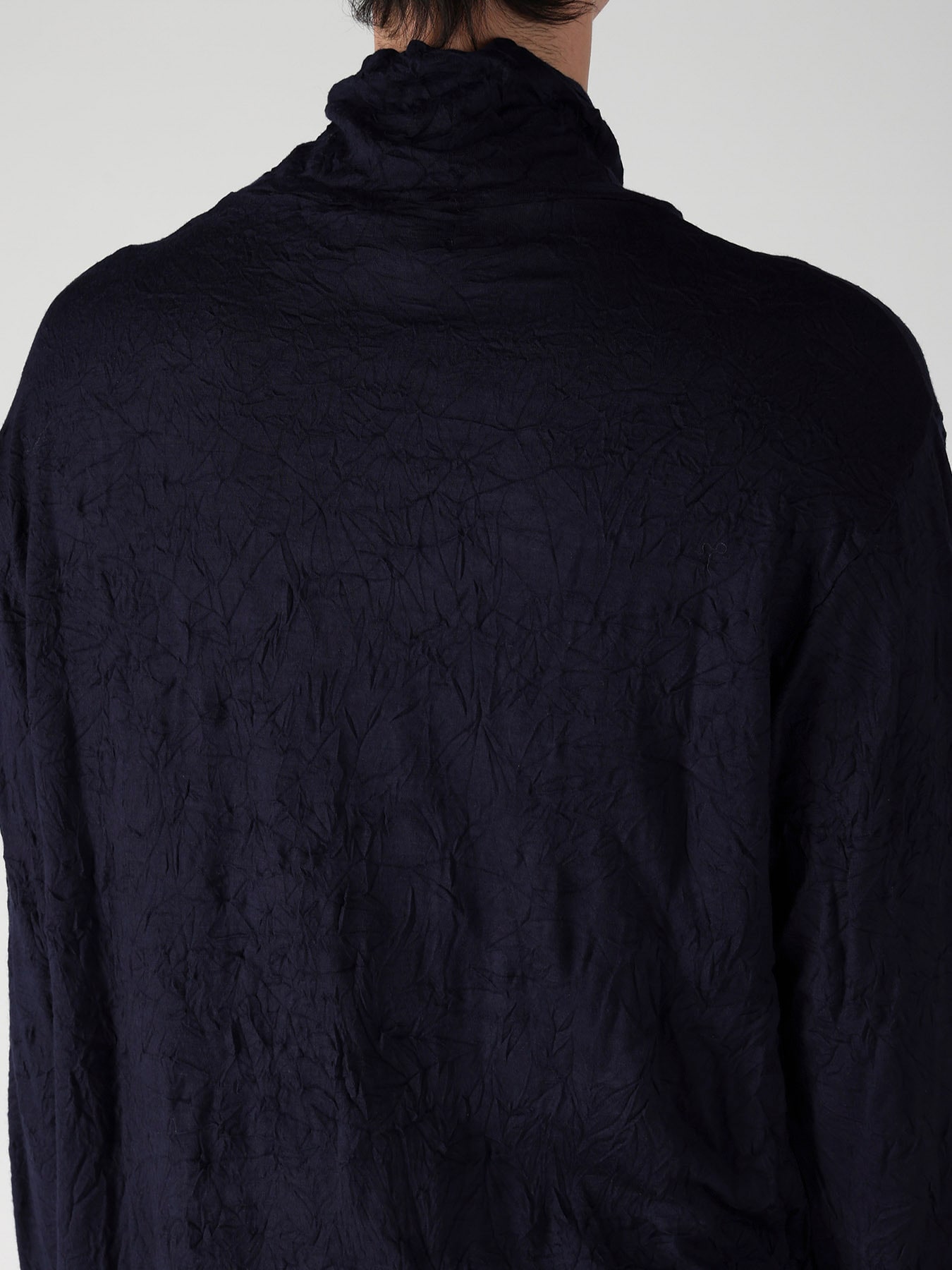 100S WOOL SINGLE JERSEY TURTLE NECK LONG SLV PO
