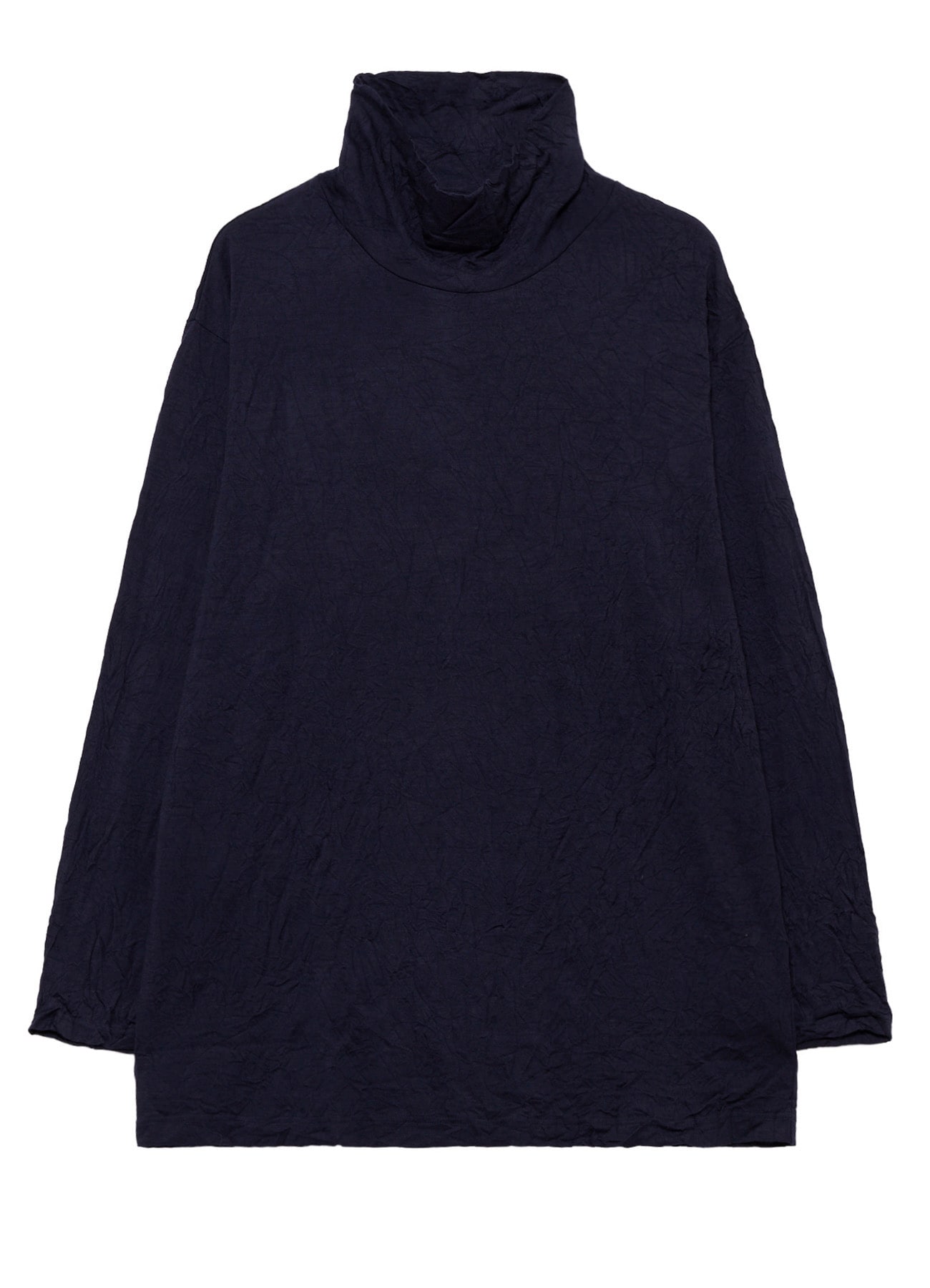 100S WOOL SINGLE JERSEY TURTLE NECK LONG SLV PO