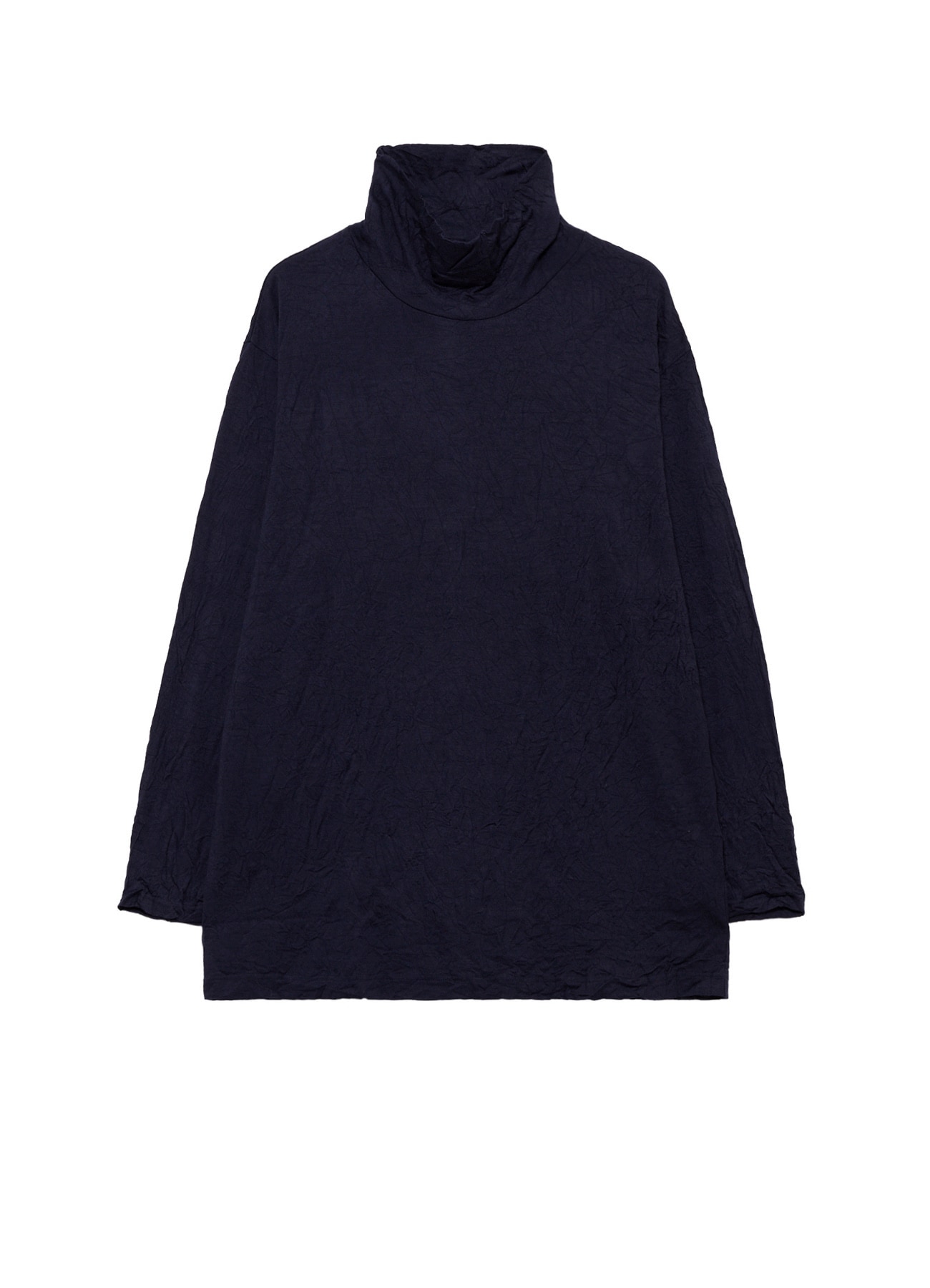 100S WOOL SINGLE JERSEY TURTLE NECK LONG SLV PO