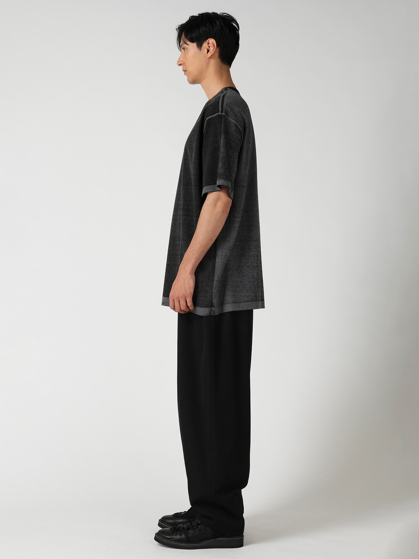 DENSE SINGLE JERSEY ROUND NECK SHORT SLV T