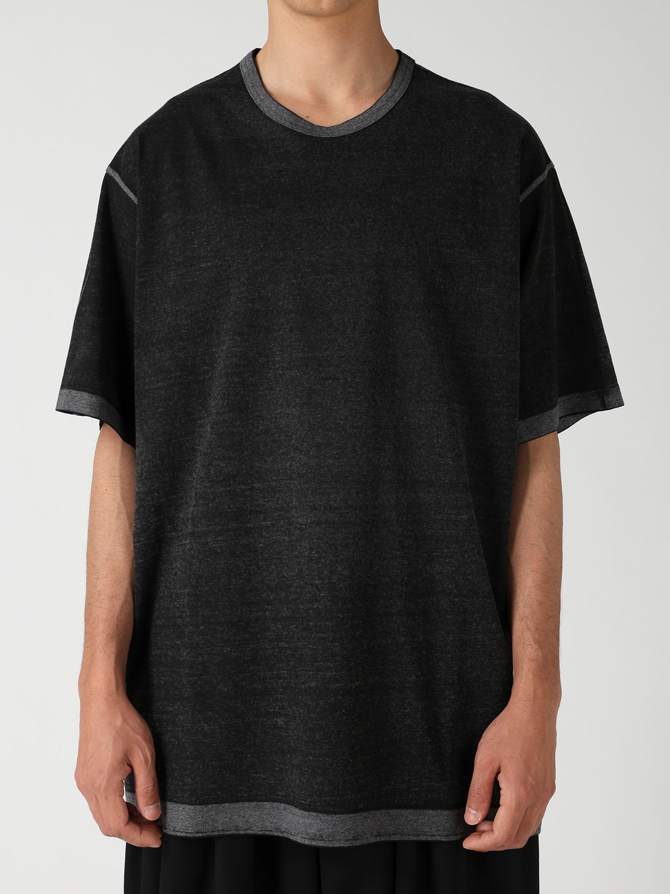 DENSE SINGLE JERSEY ROUND NECK SHORT SLV T