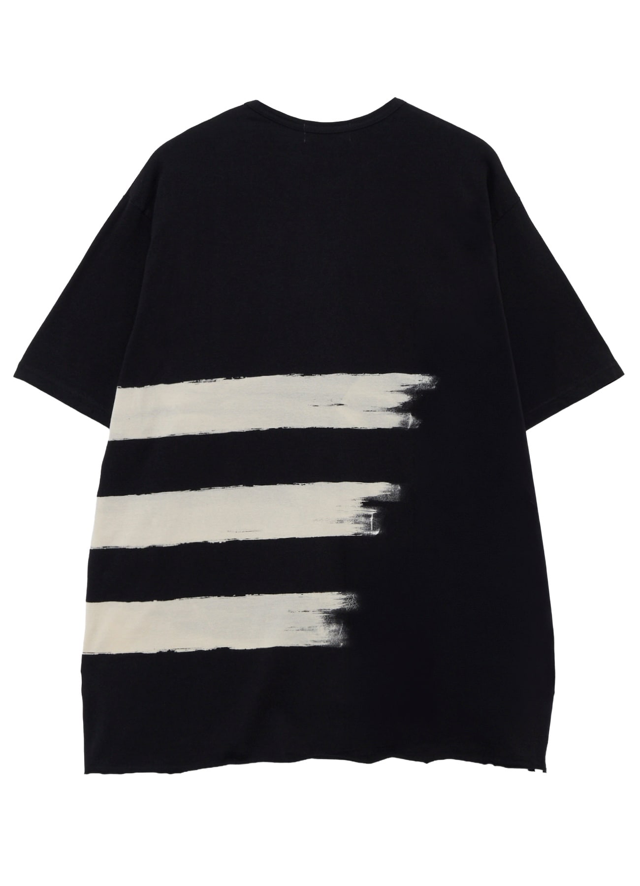 COTTON SINGLE JERSEY ROUND NECK SHORT SLV T(FREE SIZE Black