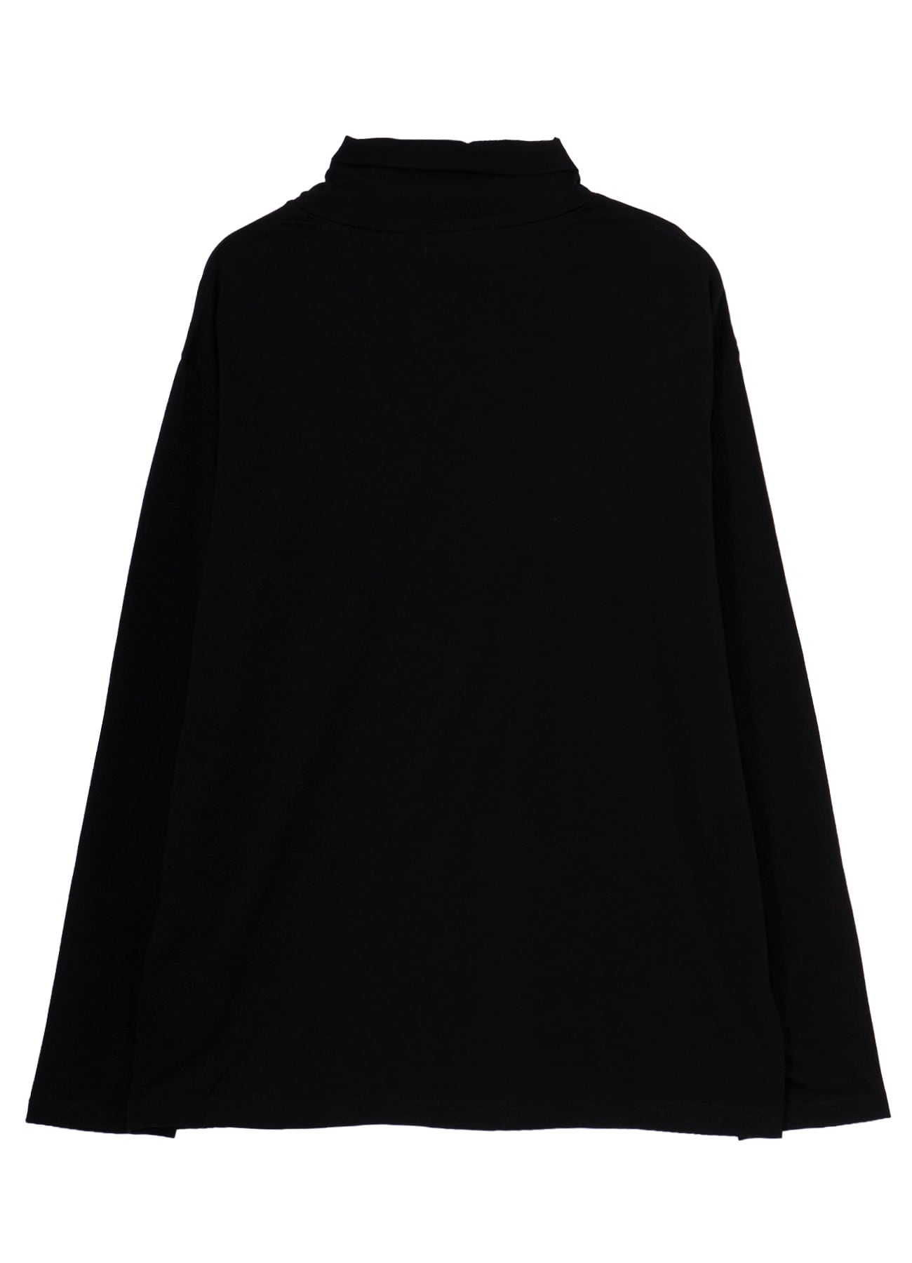 COTTON CASHMERE SINGLE JERSEY  TURTLE NECK LS TEE