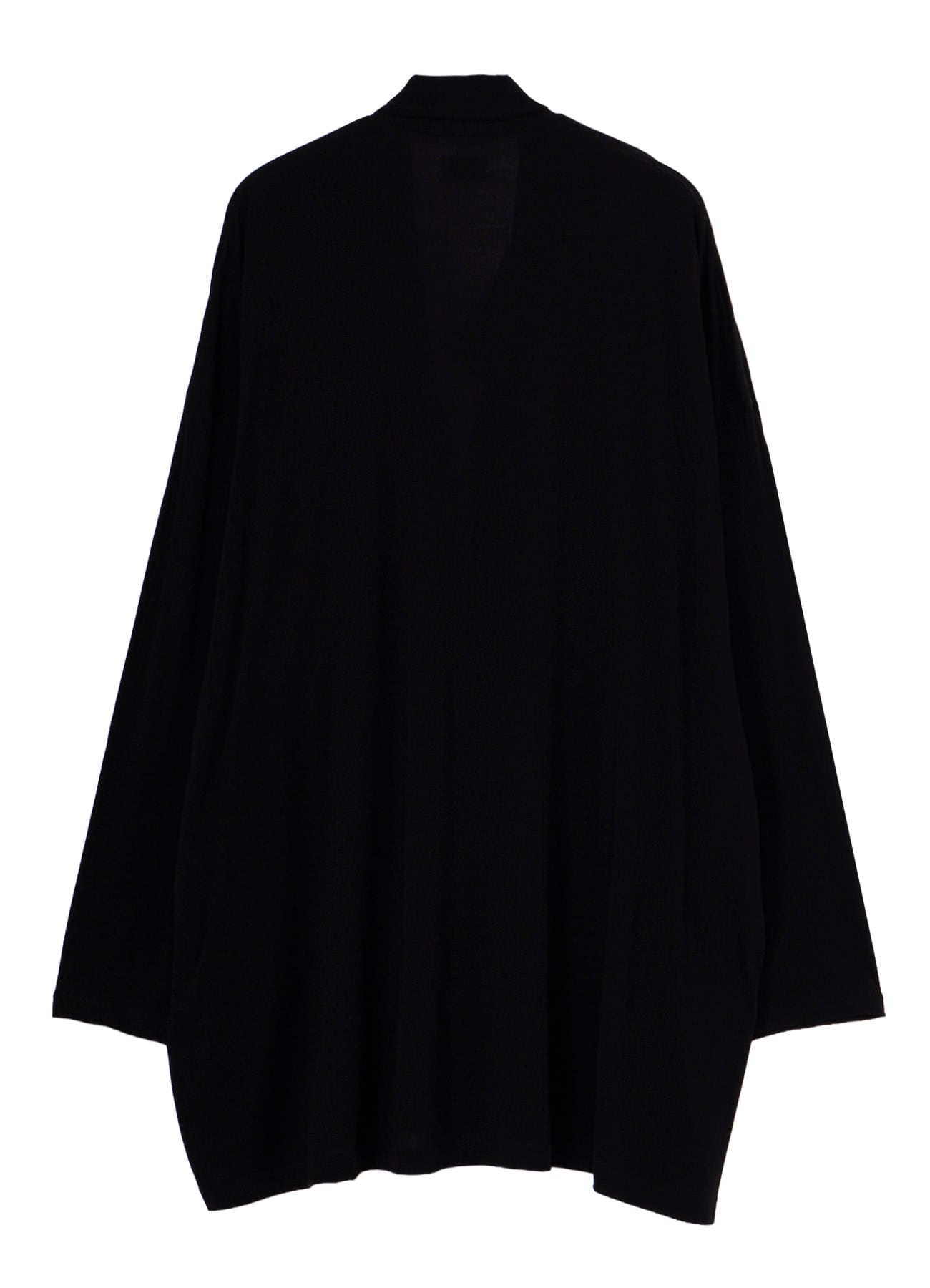COTTON CASHMERE SINGLE JERSEY ONE BUTTON CARDIGAN