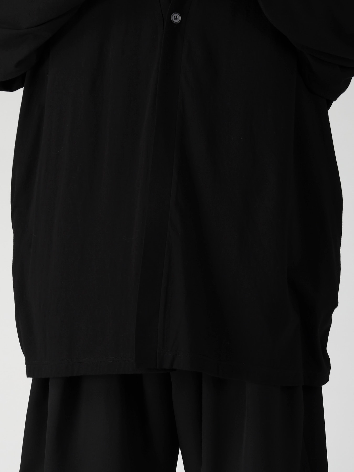 COTTON CASHMERE SINGLE JERSEY ONE BUTTON CARDIGAN