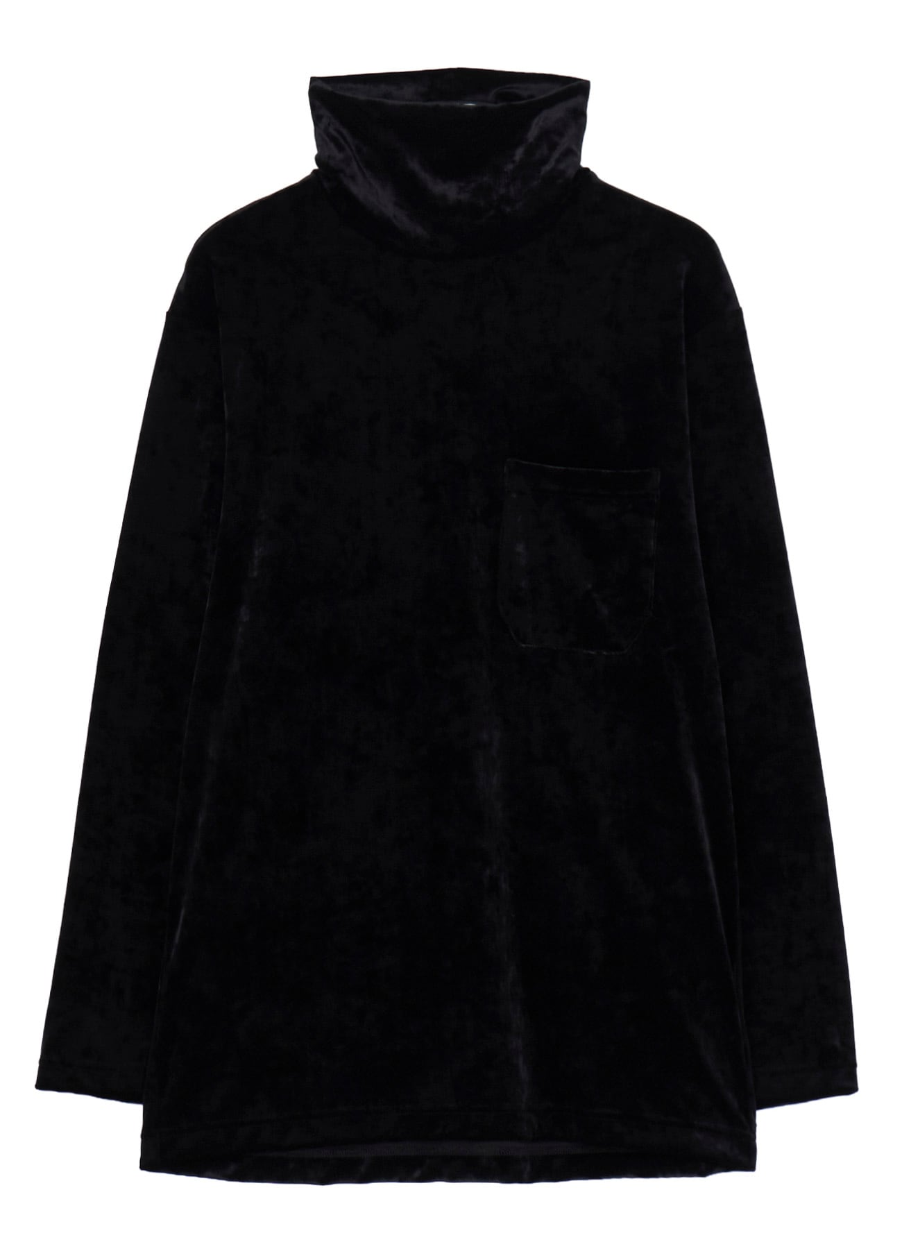 CRUSH VELOUR HIGH NECK LONG SLV