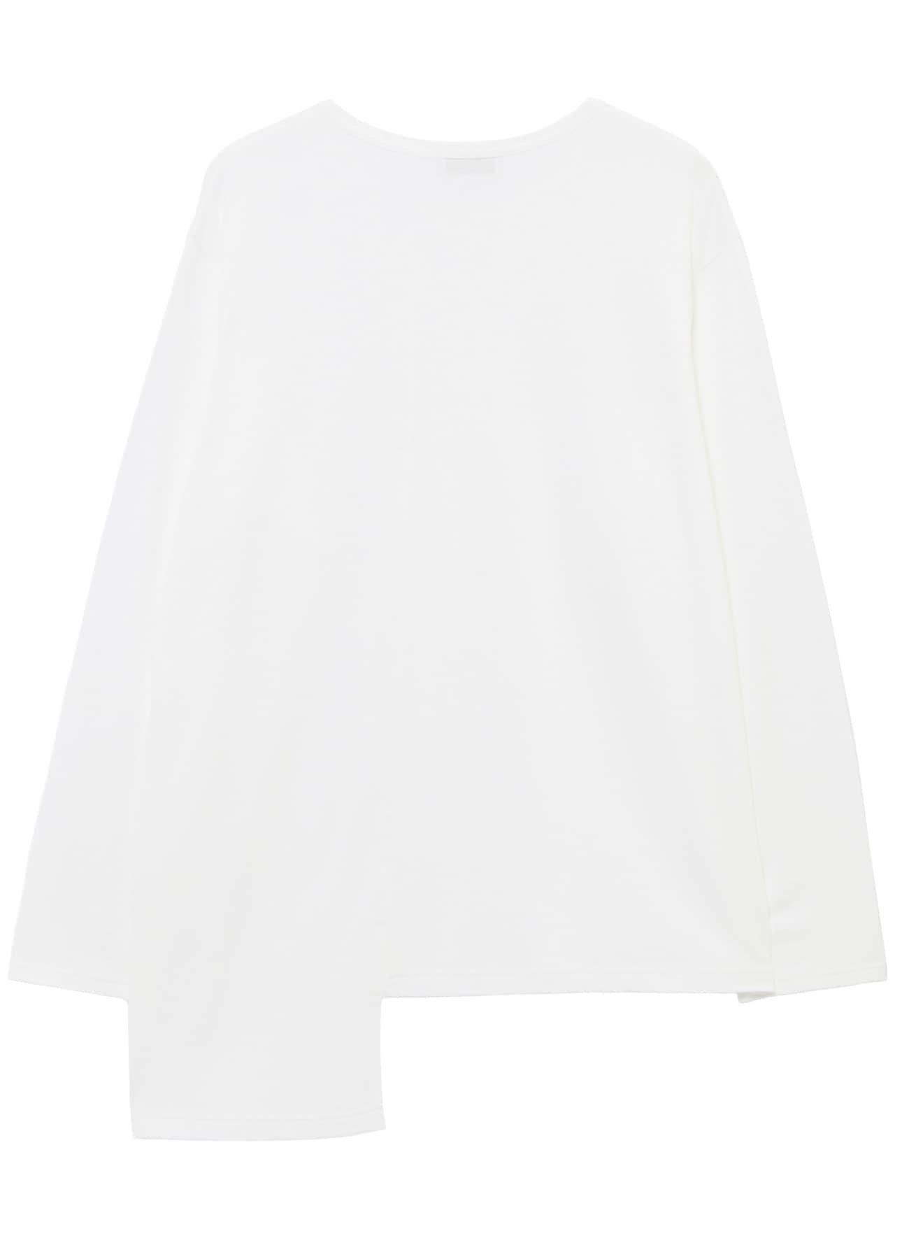 SUPIMA COTTON SINGLE JERSEY UNBALANCED HEM LONG SLV PO