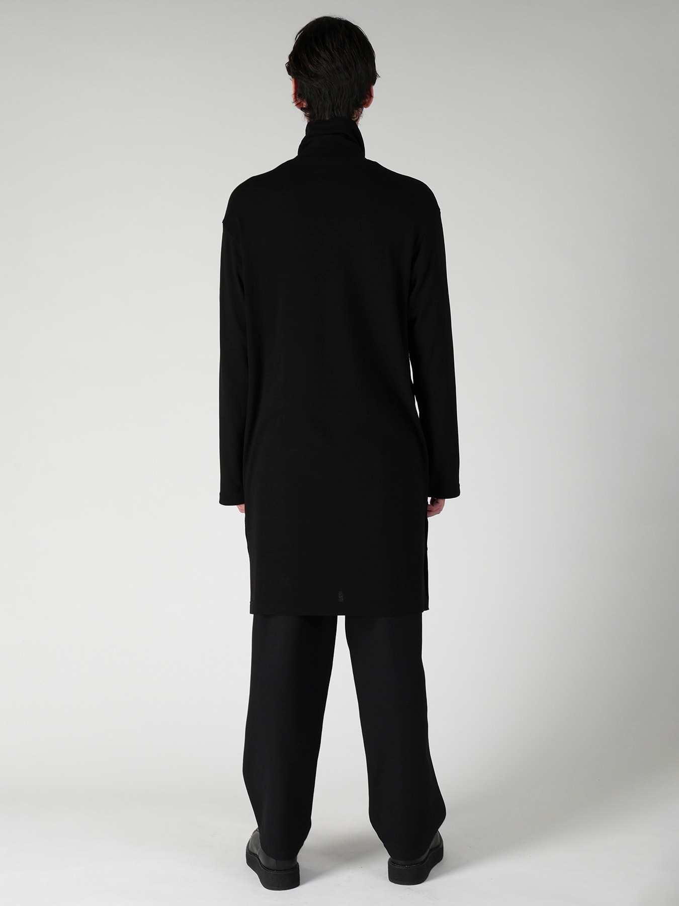 14.5 SINGLE JERSEY  SIDE SLIT HIGH NECK PO