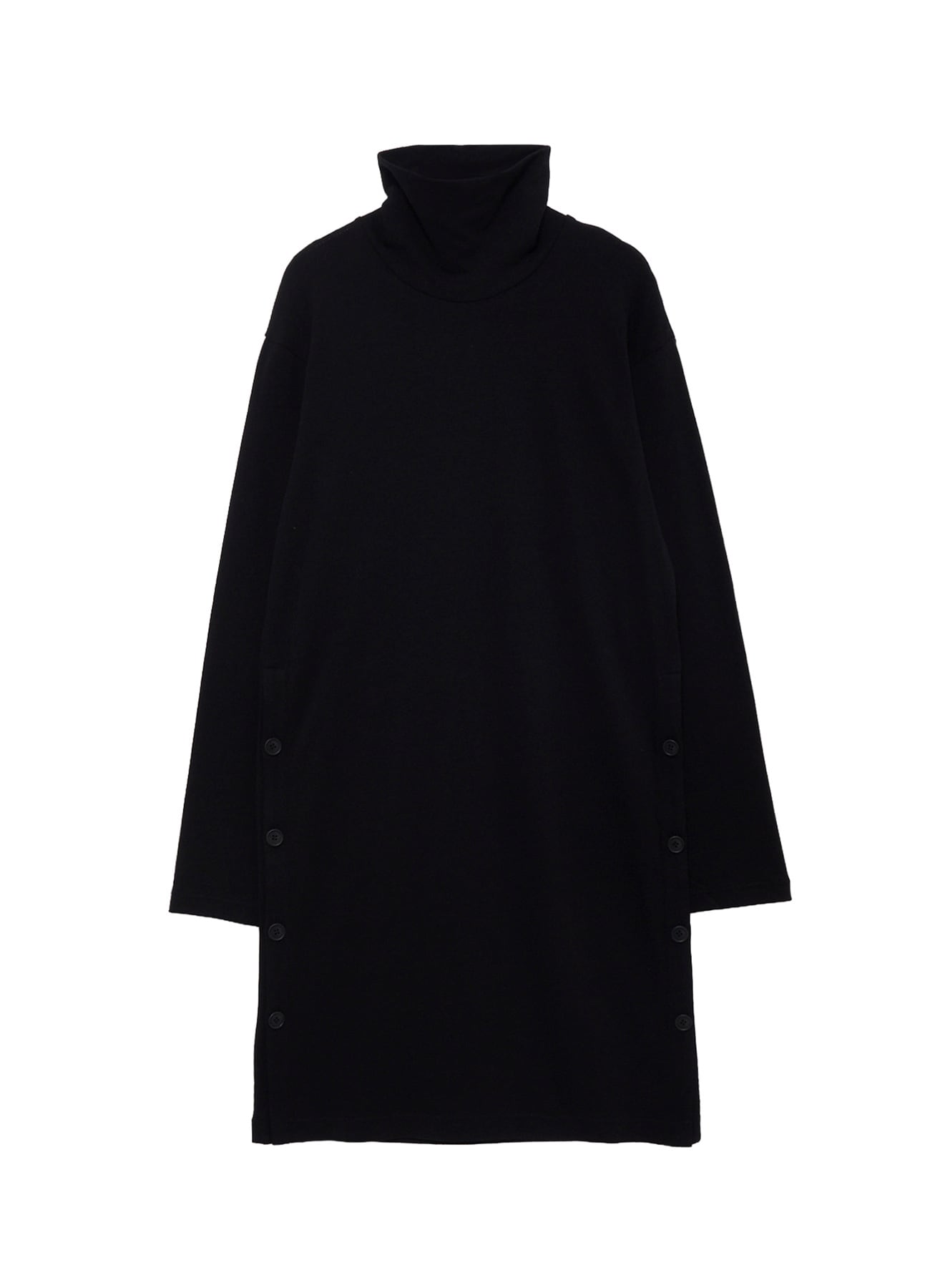 14.5 SINGLE JERSEY  SIDE SLIT HIGH NECK PO