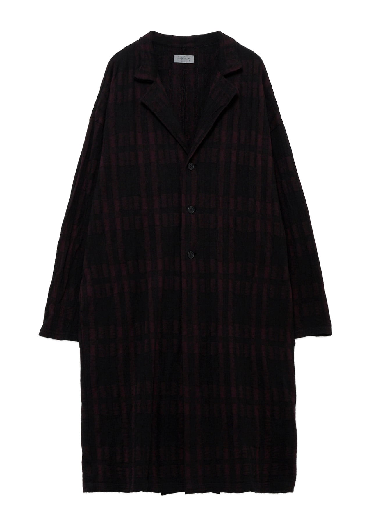 CW PLAID JQ 3BUTTONS COAT