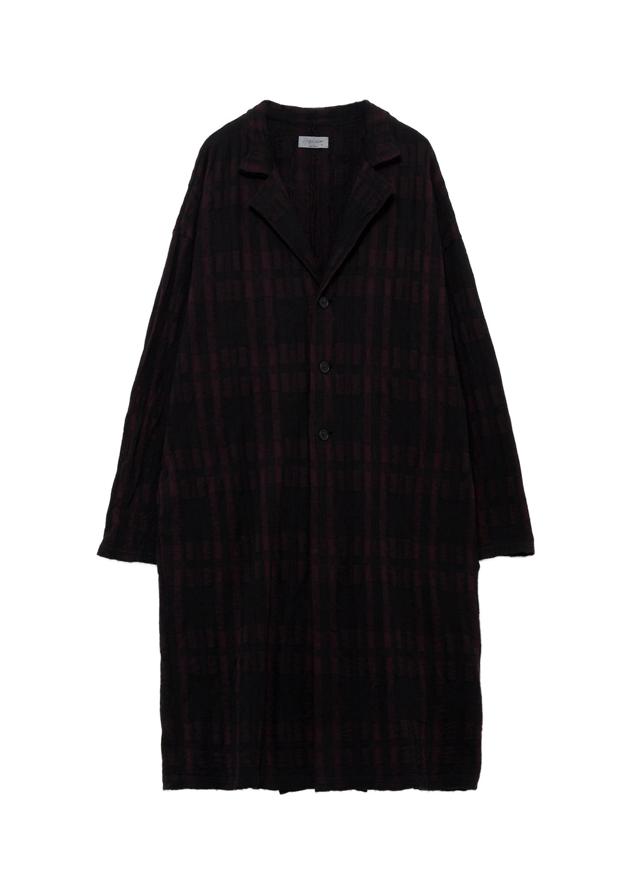 CW PLAID JQ 3BUTTONS COAT