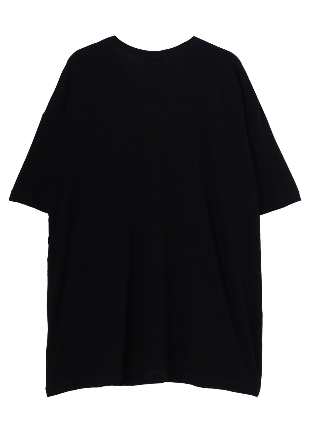 HARD TWISTED SINGLE JERSEY  POCKET HEM SLIT SHORT SLEEVE T