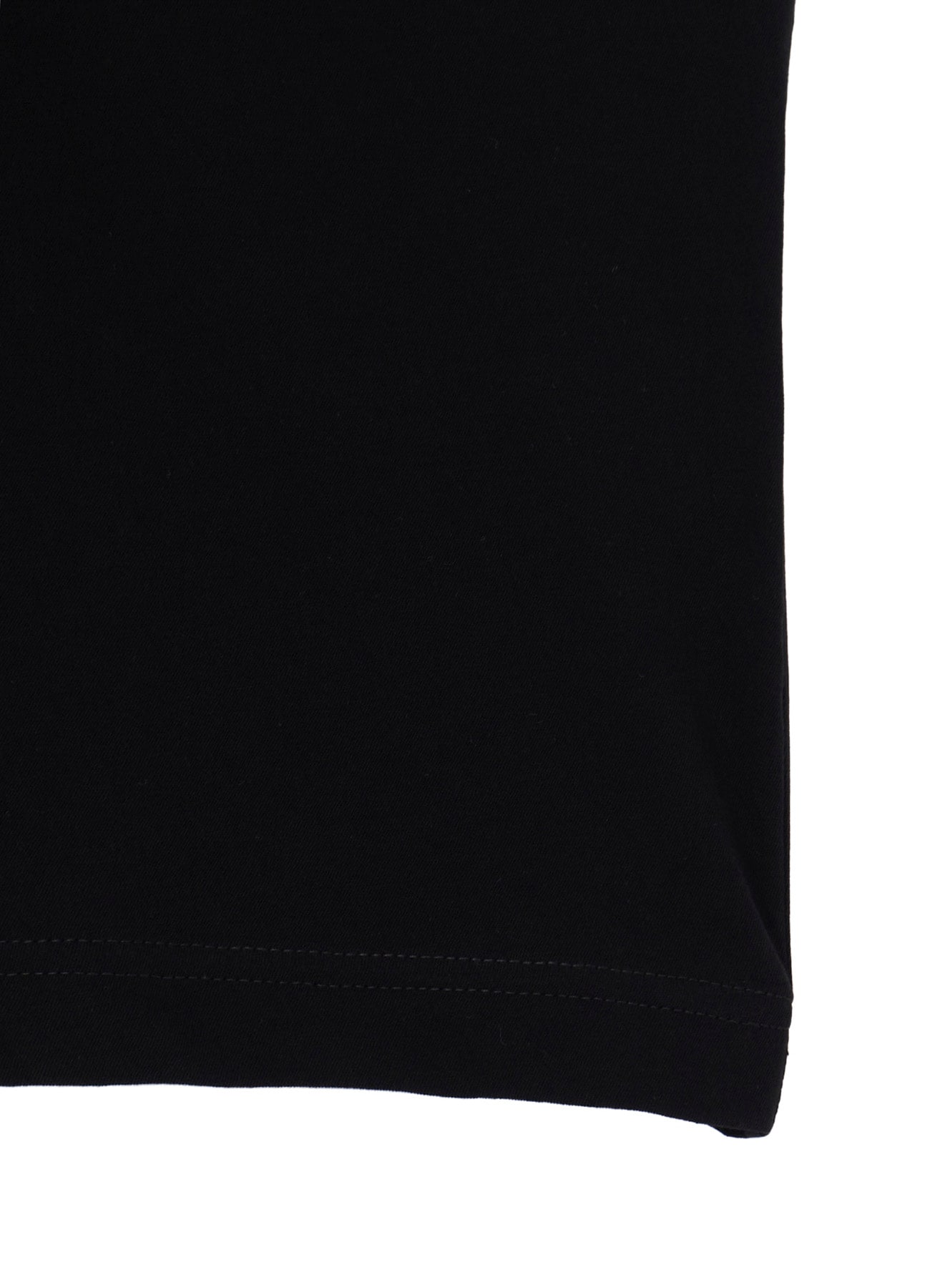 HARD TWISTED SINGLE JERSEY  POCKET HEM SLIT SHORT SLEEVE T