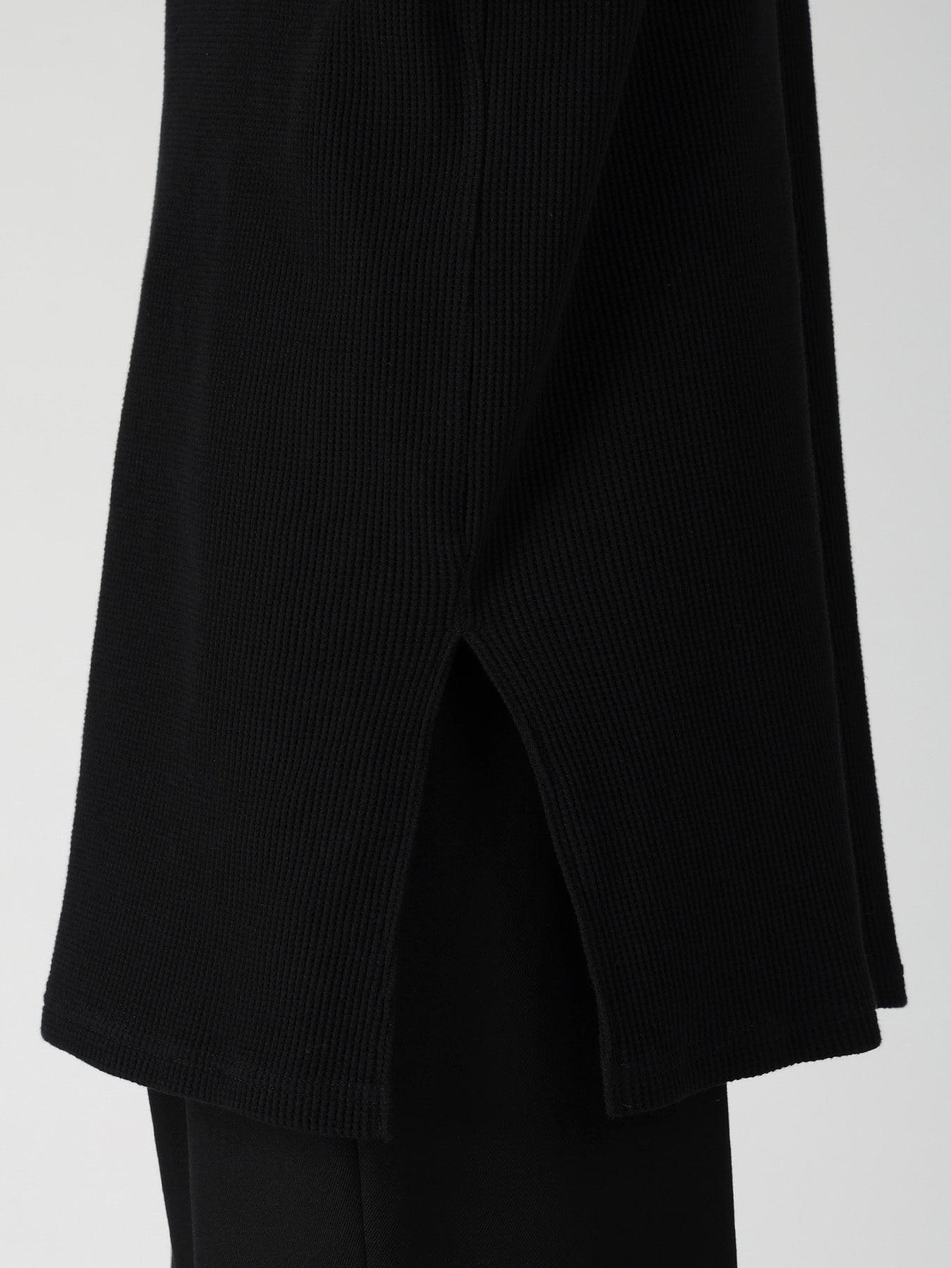 WAFFLE THUMBHOLE LONG SLEEVE HOODIE