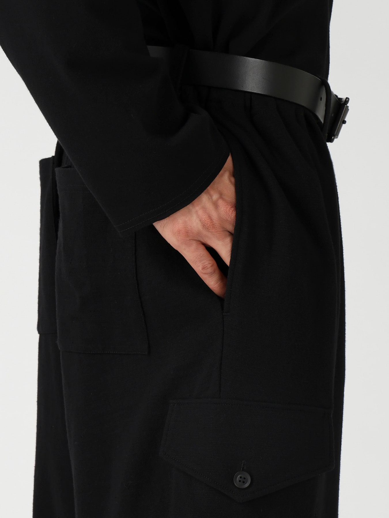 SLUB SINGLE JERSEY GUSSET CARGO PANTS