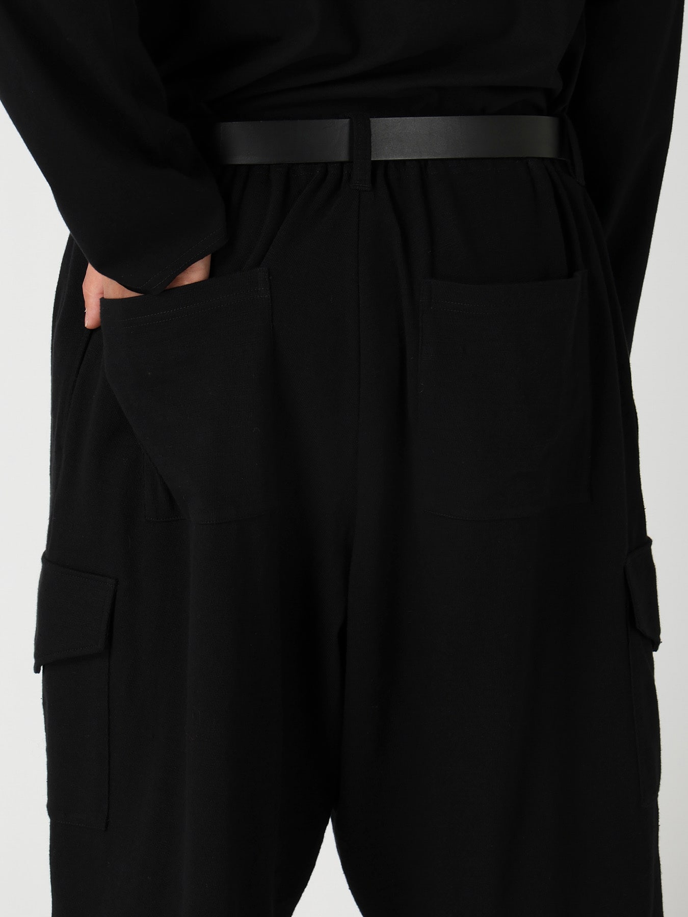 SLUB SINGLE JERSEY GUSSET CARGO PANTS