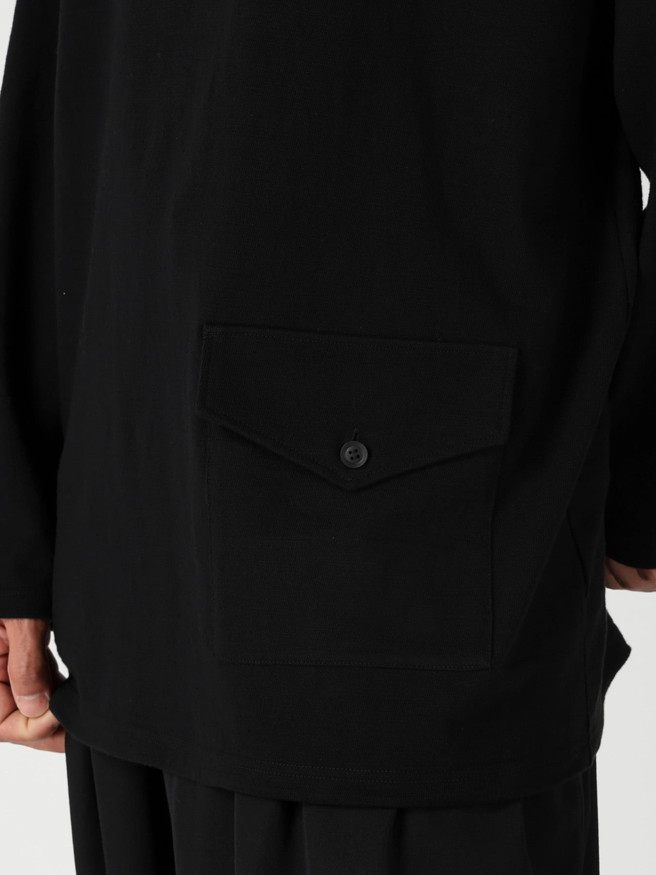 SLUB SINGLE JERSEY FLAP POCKET SHORT SLEEVE PO