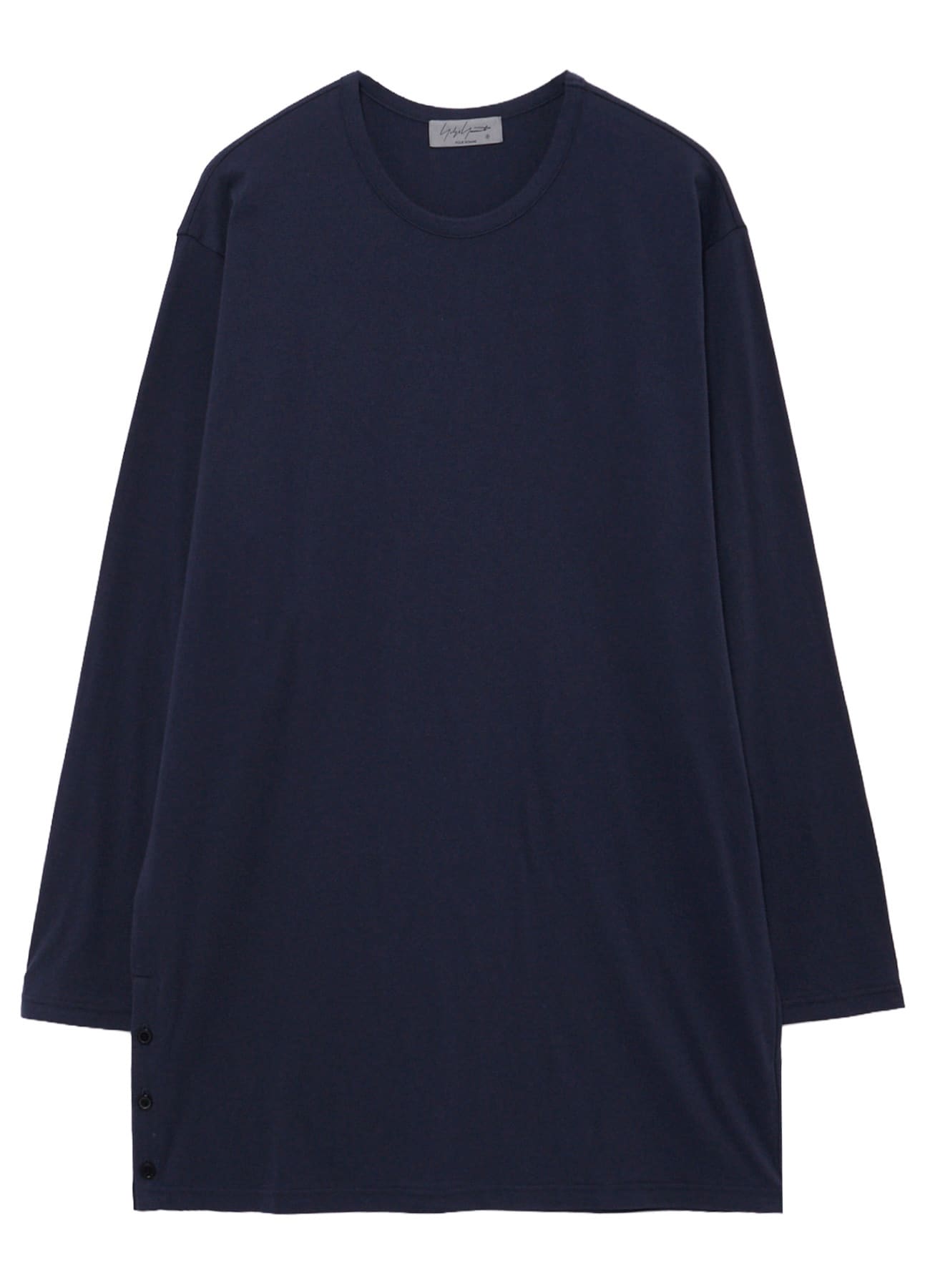 30/- COTTON SINGLE JERSEY SIDE SLIT LONG SLEEVE PO