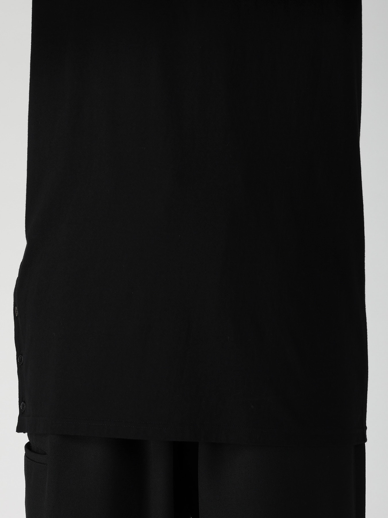 30/- COTTON SINGLE JERSEY SIDE SLIT LONG SLEEVE PO