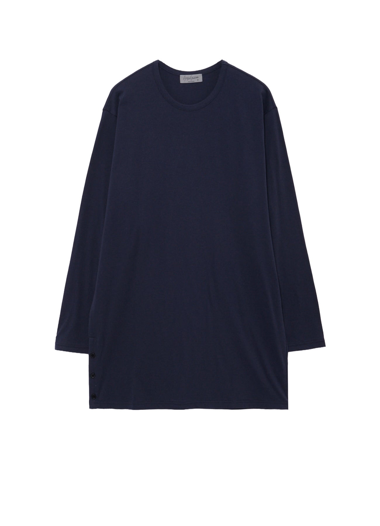 30/- COTTON SINGLE JERSEY SIDE SLIT LONG SLEEVE PO