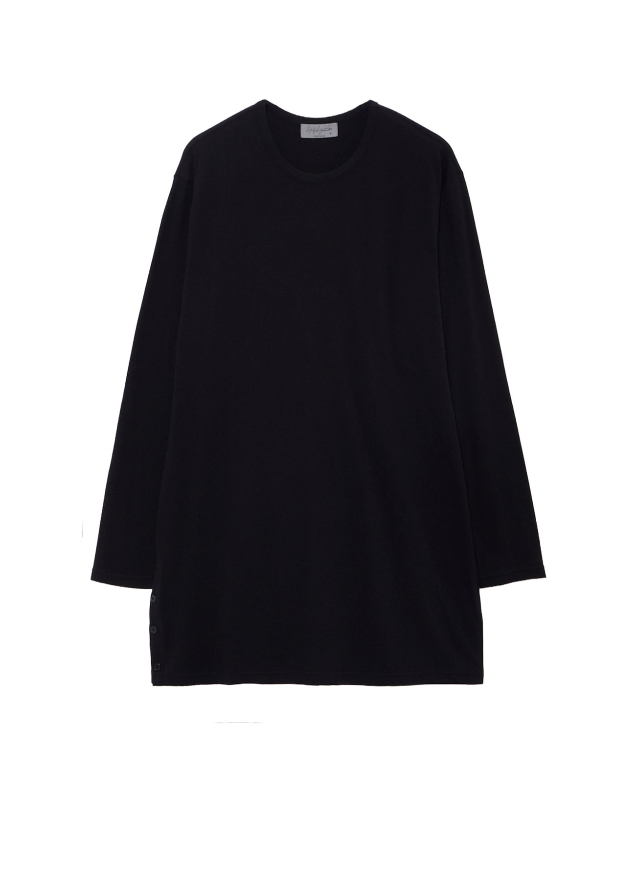 30/- COTTON SINGLE JERSEY SIDE SLIT LONG SLEEVE PO
