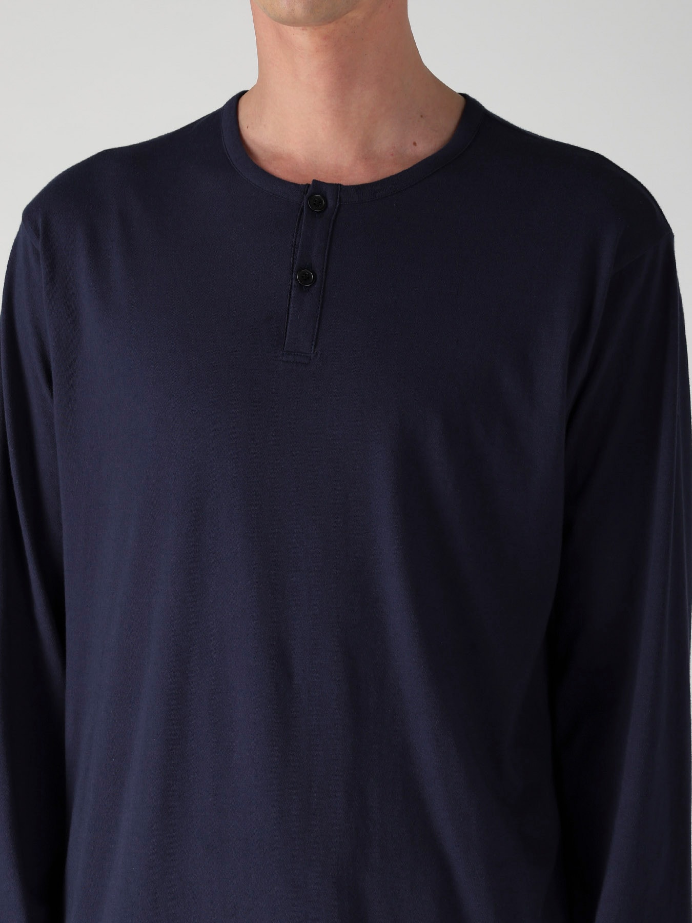 30/- COTTON SINGLE JERSEY HENRY NECK LONG SLEEVE PO
