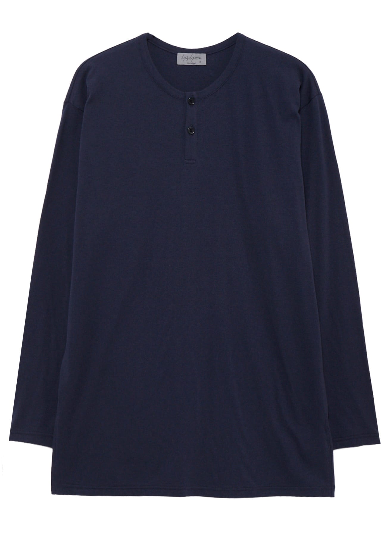 30/- COTTON SINGLE JERSEY HENRY NECK LONG SLEEVE PO