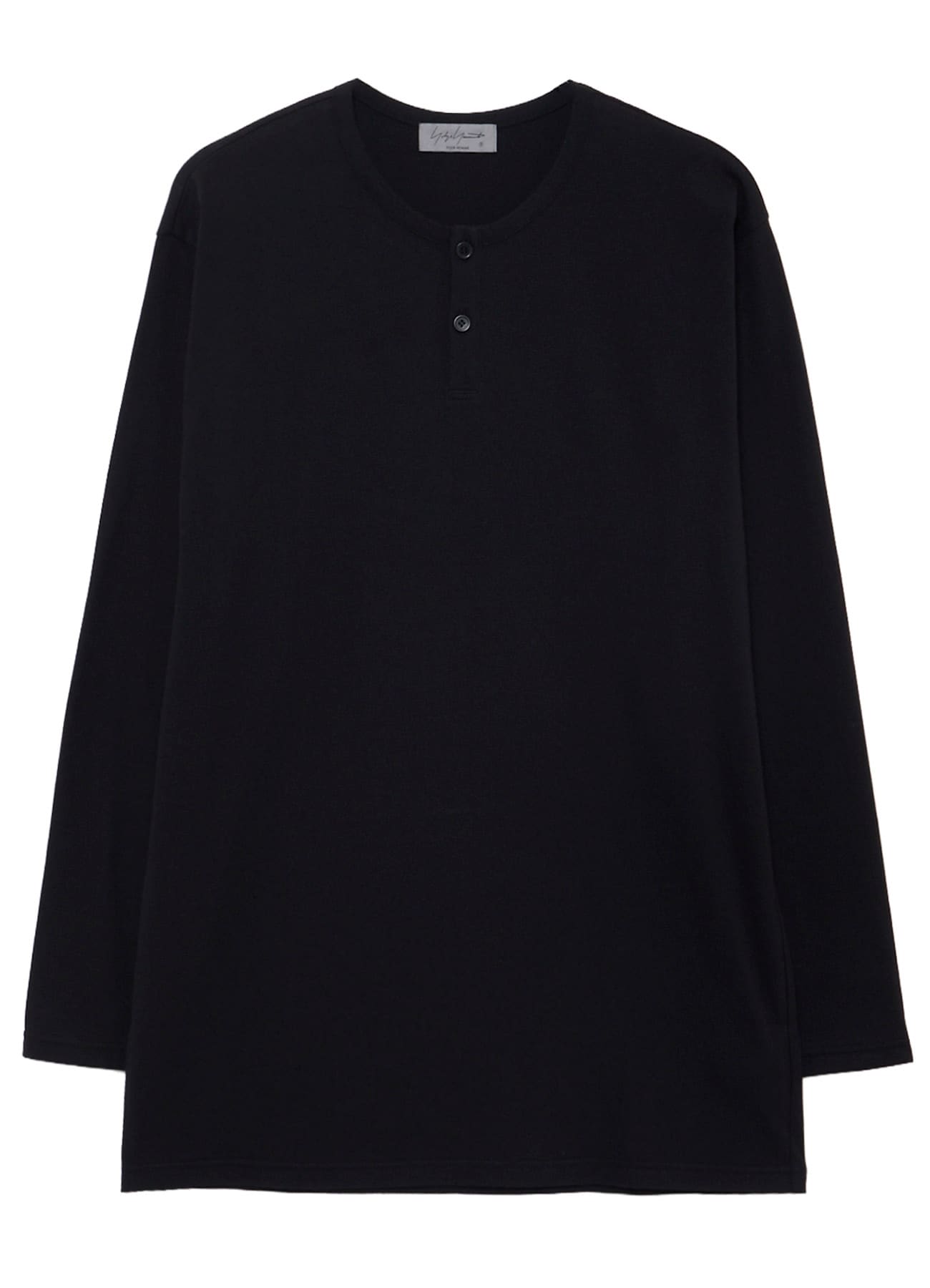 30/- COTTON SINGLE JERSEY HENRY NECK LONG SLEEVE PO
