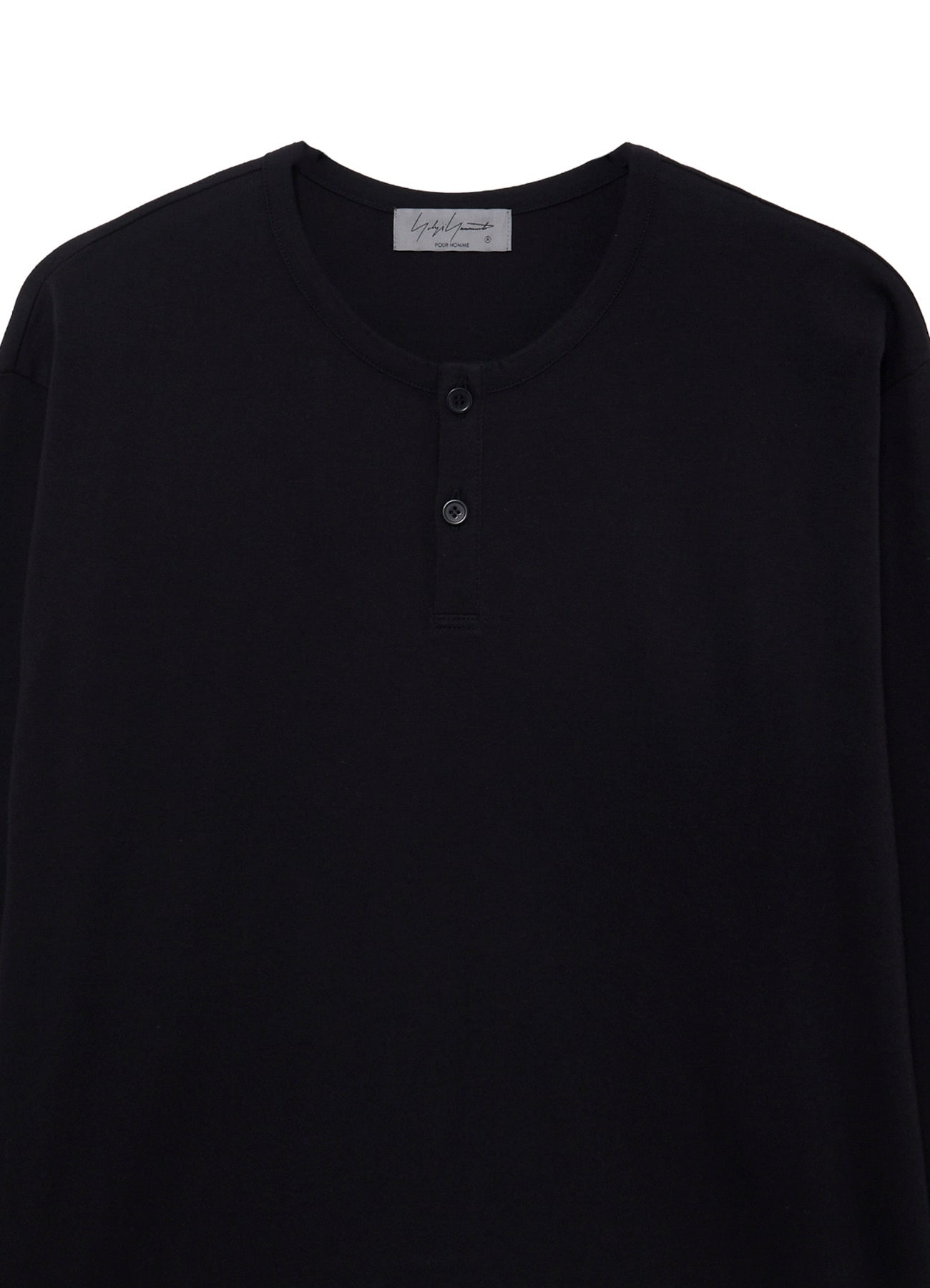 30/- COTTON SINGLE JERSEY HENRY NECK LONG SLEEVE PO