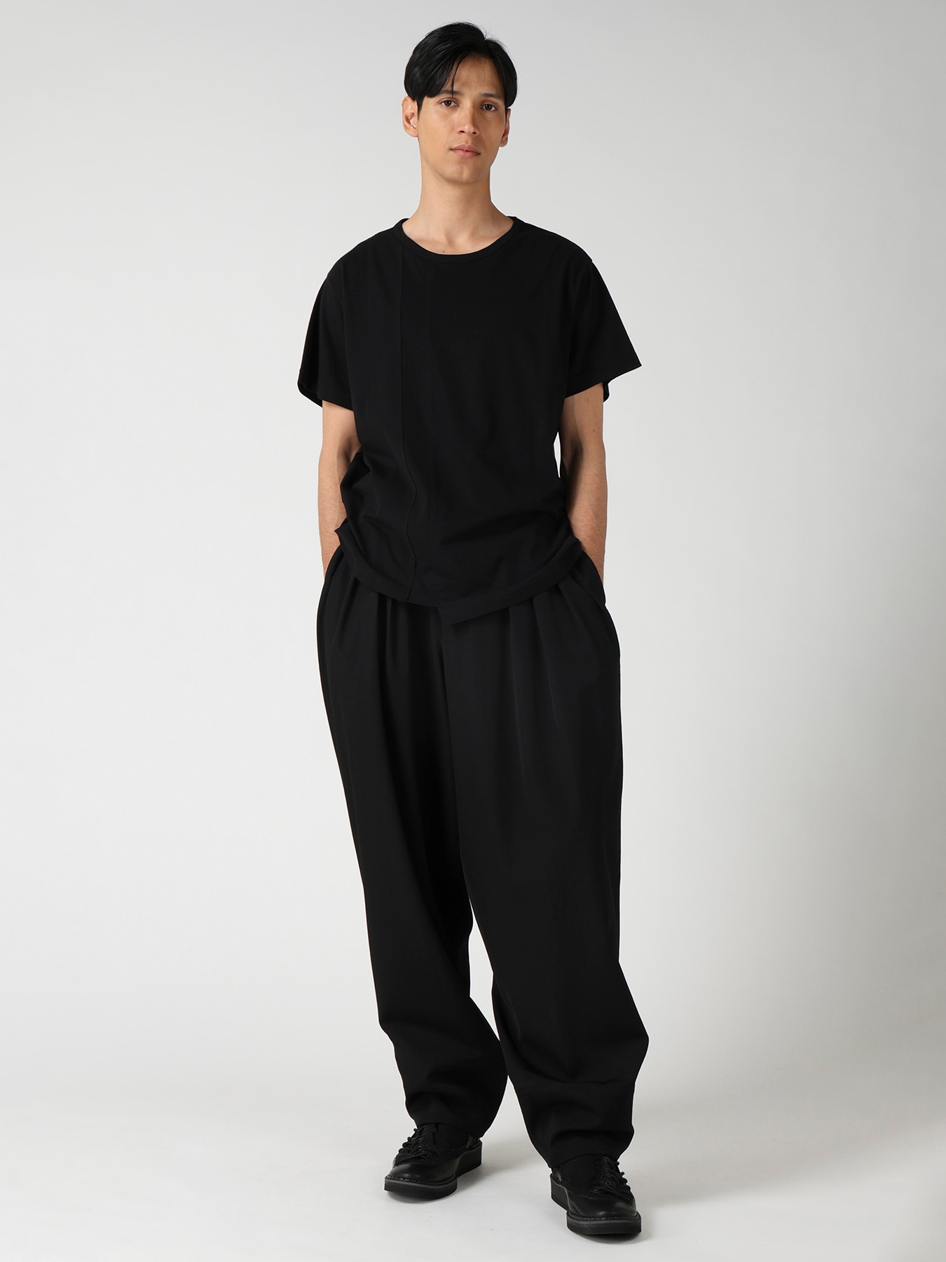 SOFT SINGLE JERSEY RE VERTICAL PANEL SHORT SLEEVE T