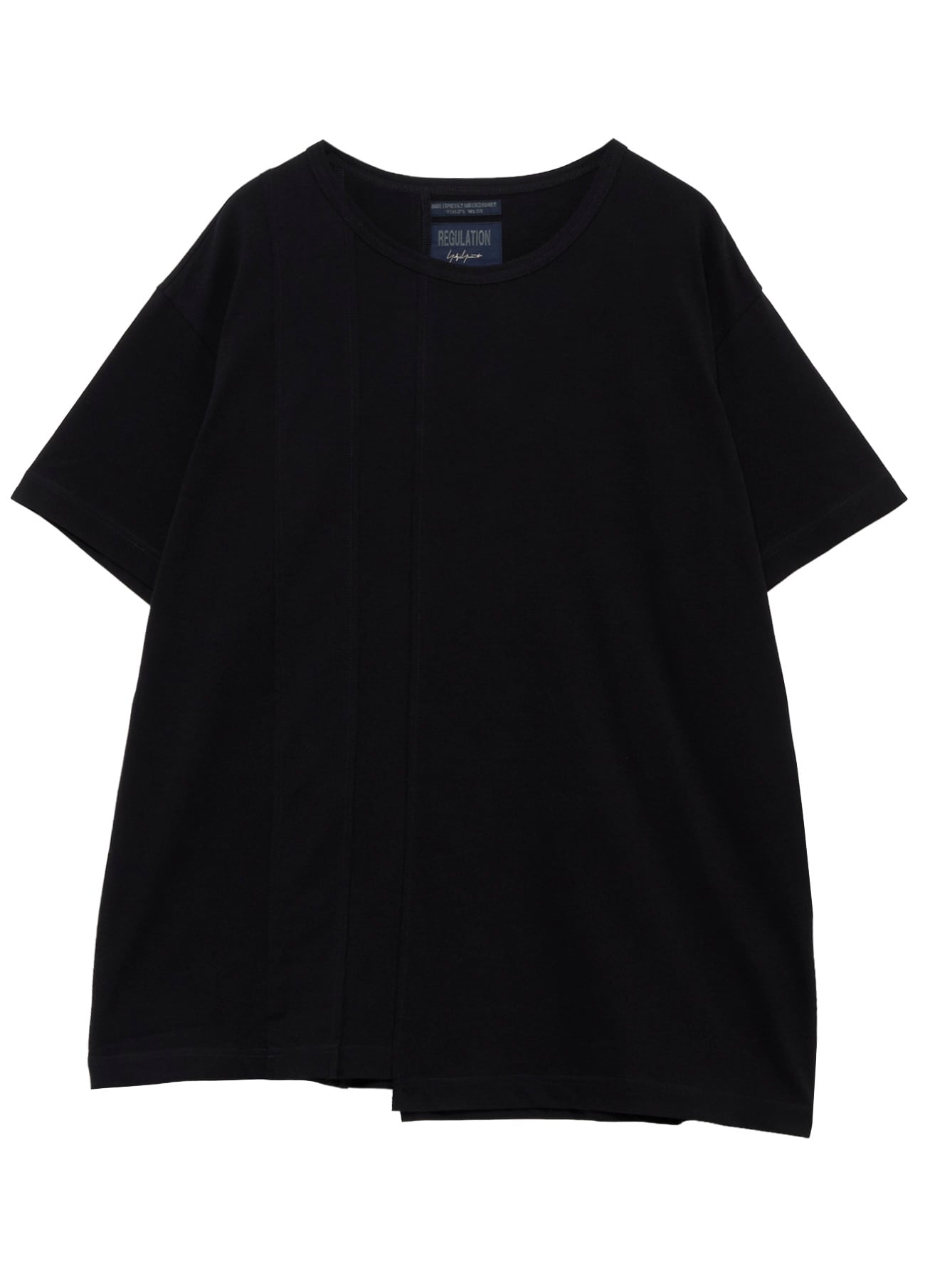 SOFT SINGLE JERSEY RE VERTICAL PANEL SHORT SLEEVE T