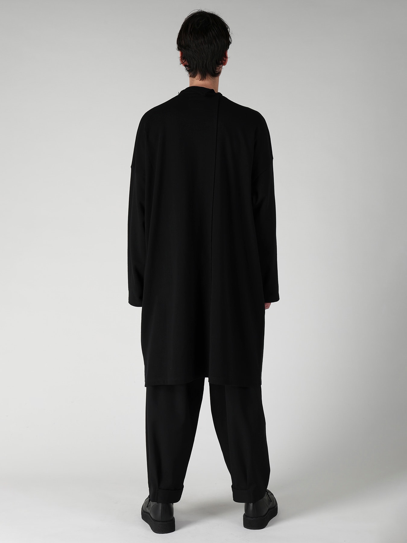 40/20 MINI FRENCH TERRY  RE ASYMMETRY LONG CARDIGAN