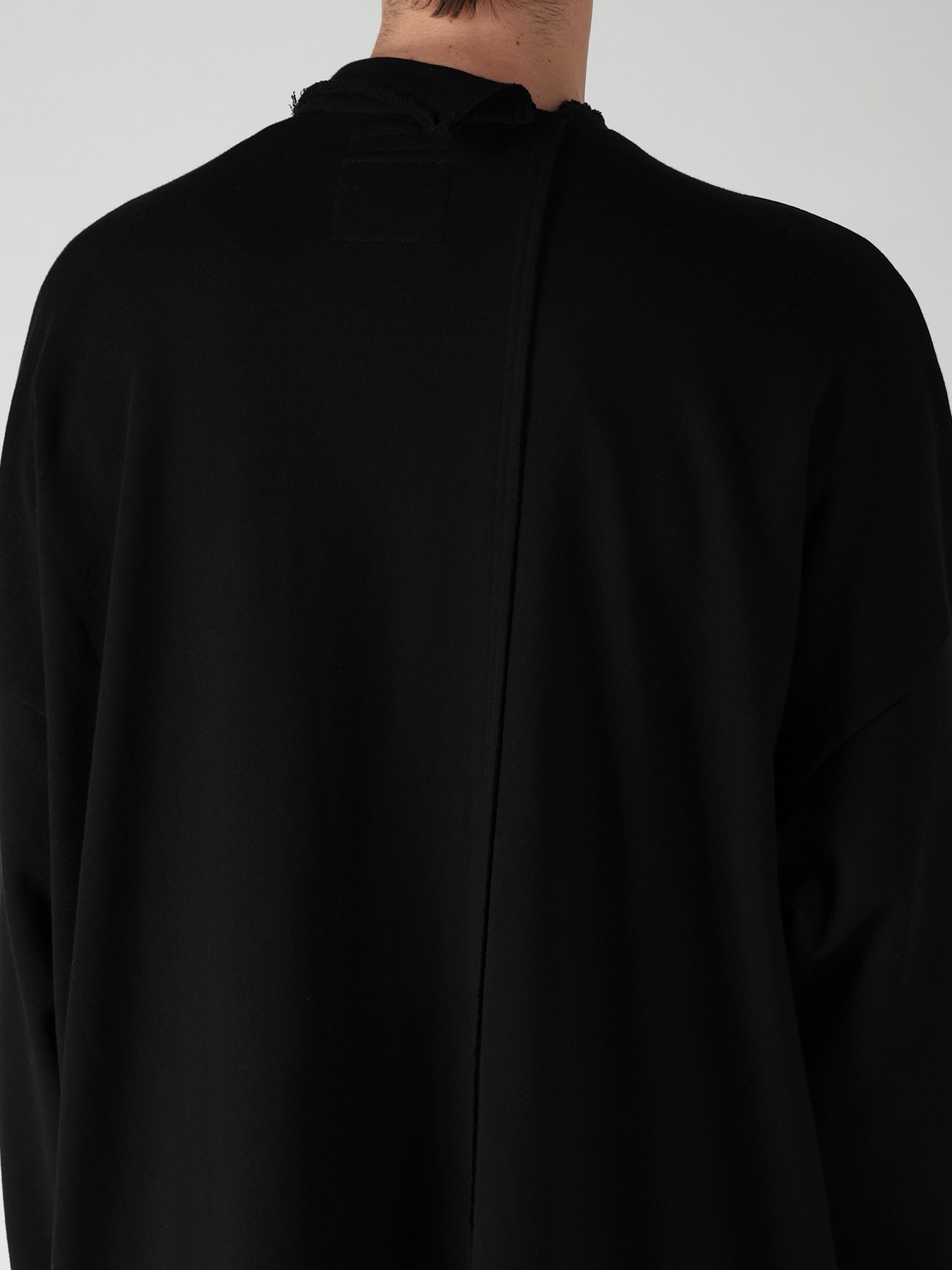 40/20 MINI FRENCH TERRY  RE ASYMMETRY LONG CARDIGAN