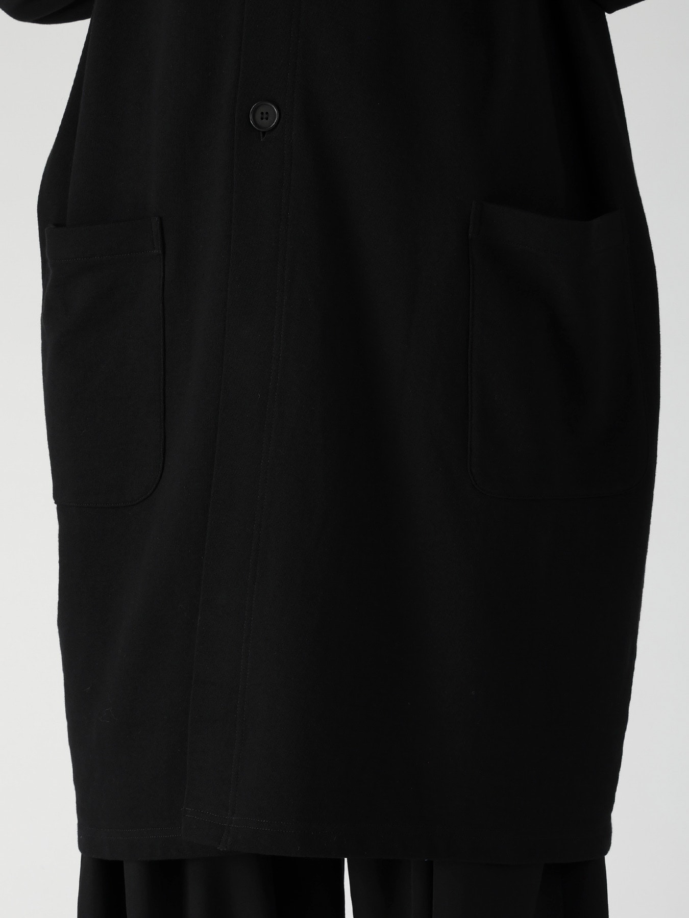 40/20 MINI FRENCH TERRY  RE ASYMMETRY LONG CARDIGAN