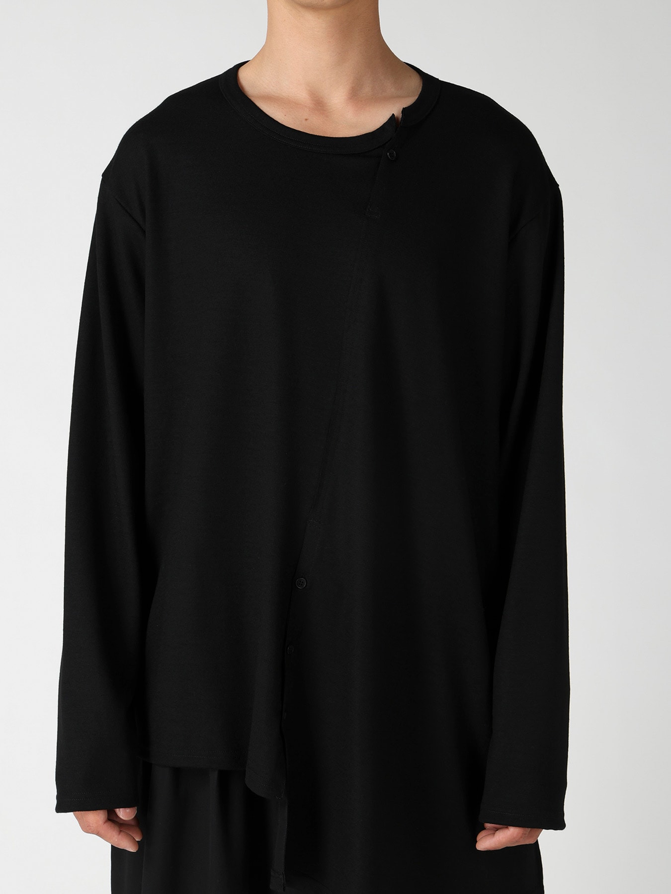 MILLED SINGLE JERSEY RE DIAGONAL PANEL LING SLEEVE